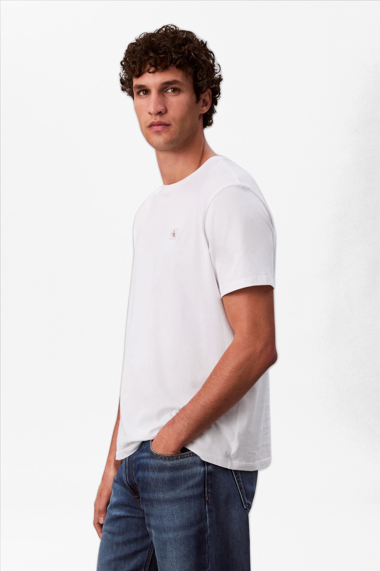 Calvin Klein Jeans - Witte Classic Badge T-shirt