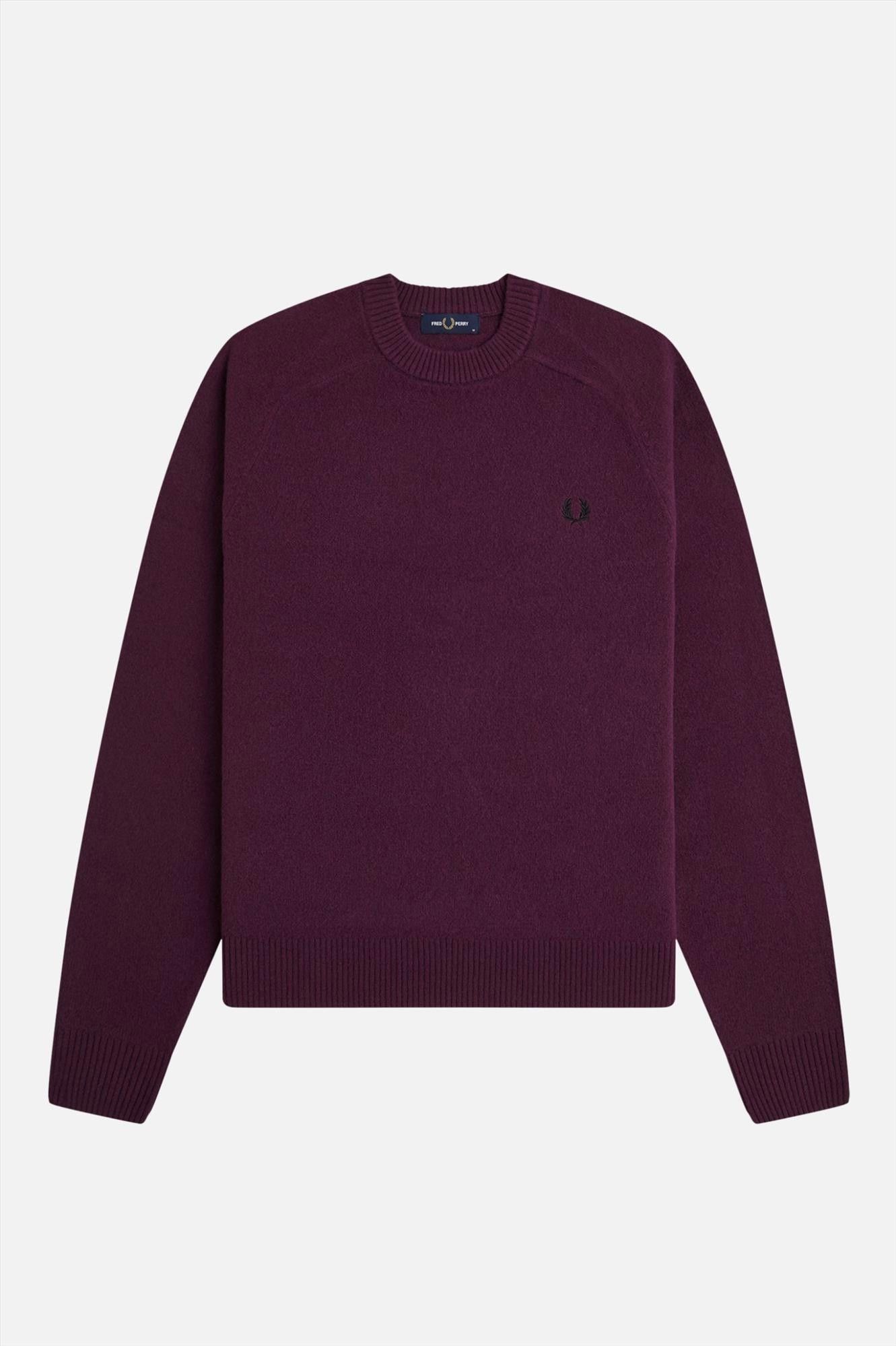 Fred Perry - Paarse Merino Wool trui