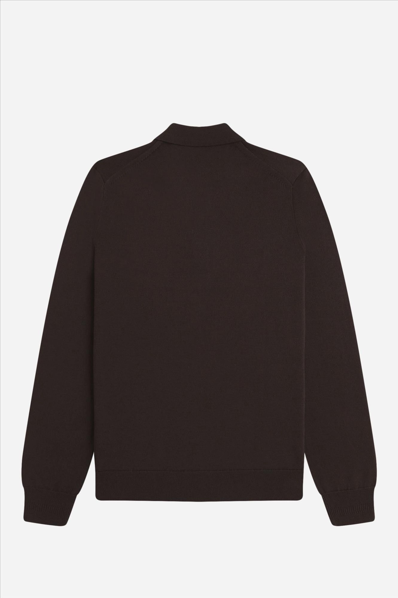 Fred Perry - Donkerbruine Classic Knitted polo