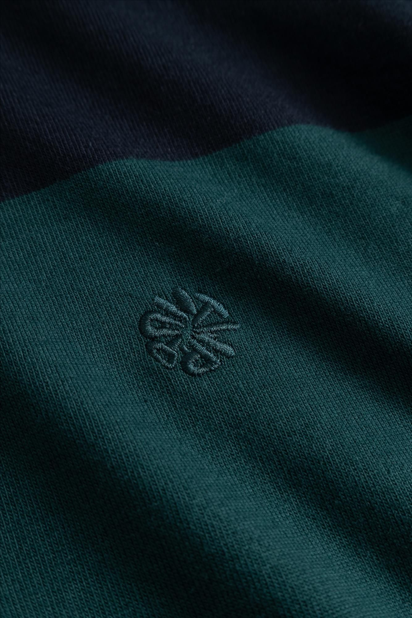 Antwrp - Donkerblauwe-Donkergroene Rugby polo
