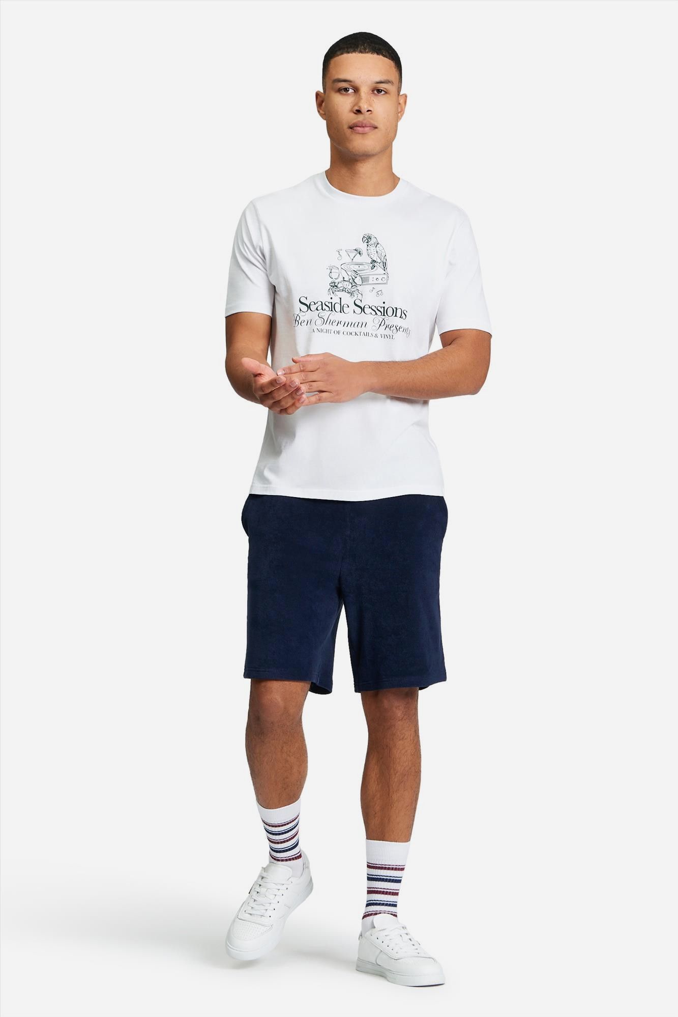 Ben Sherman - Donkerblauwe Original Towelling short