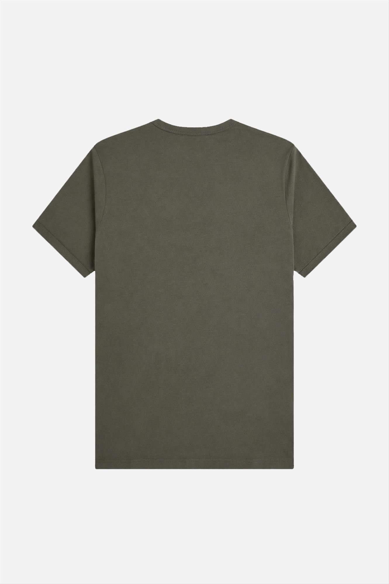 Fred Perry - Kaki Ringer T-shirt