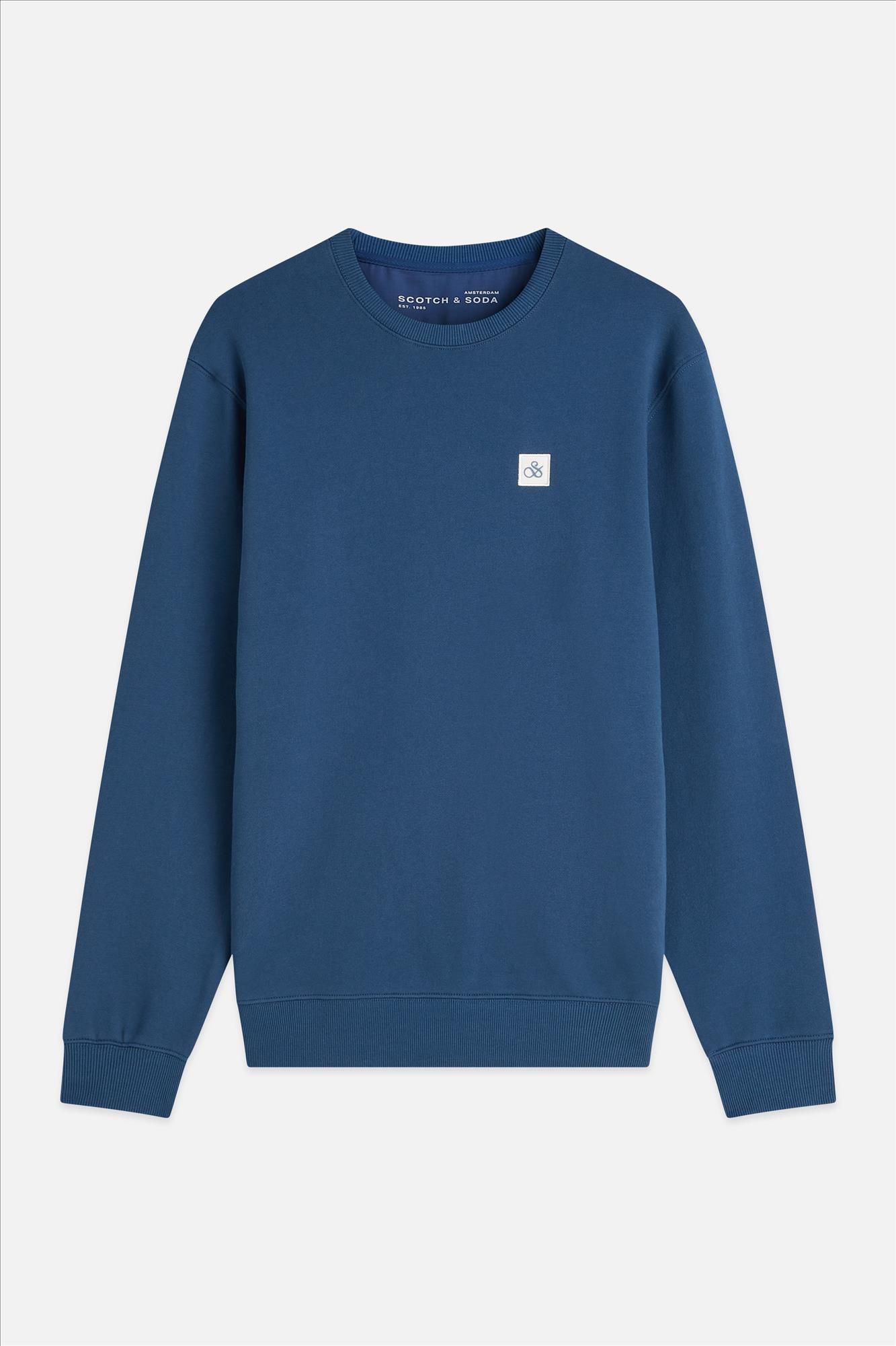 Scotch & Soda - Donkerblauwe Logo Badge sweater