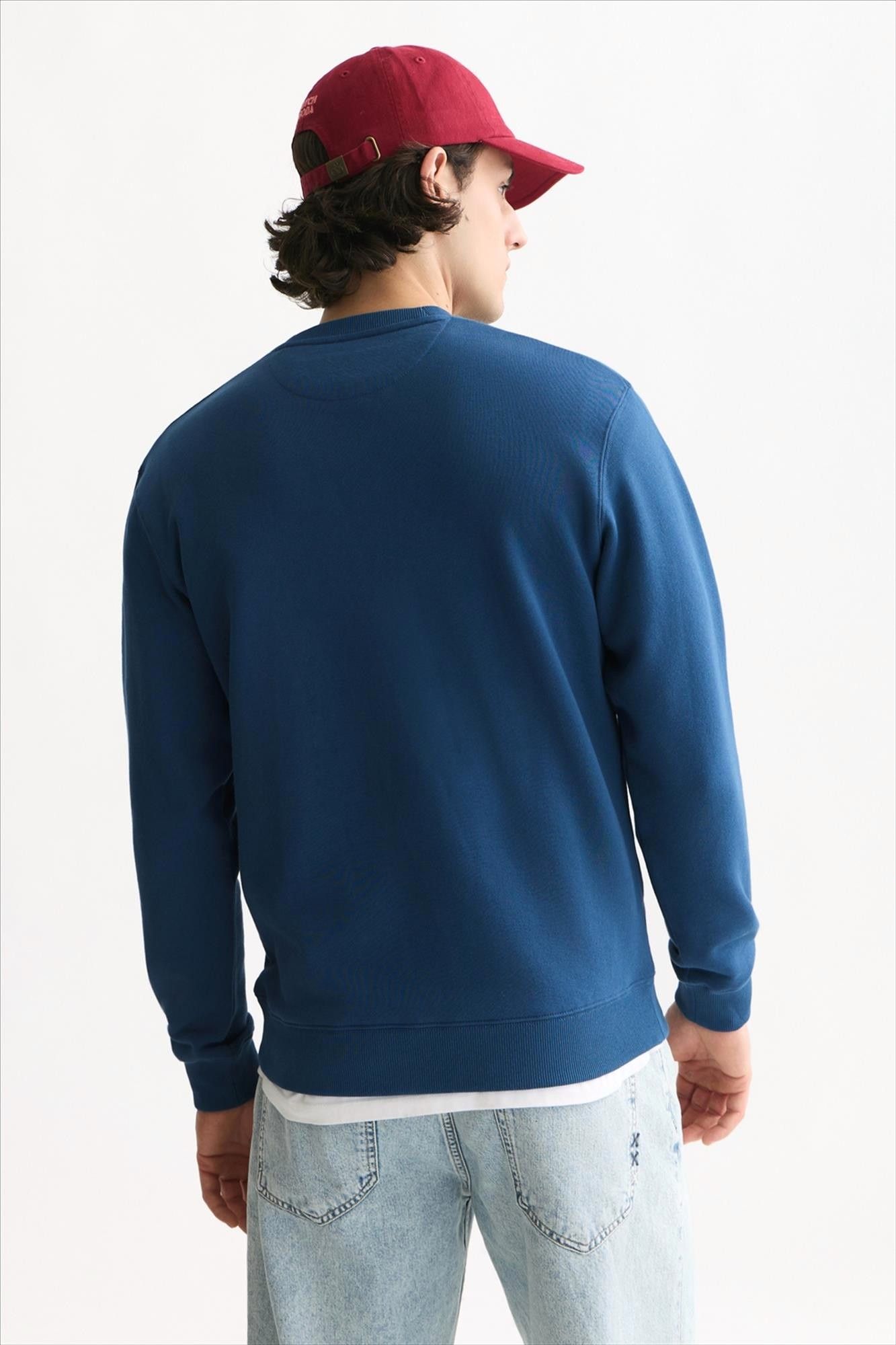 Scotch & Soda - Donkerblauwe Logo Badge sweater