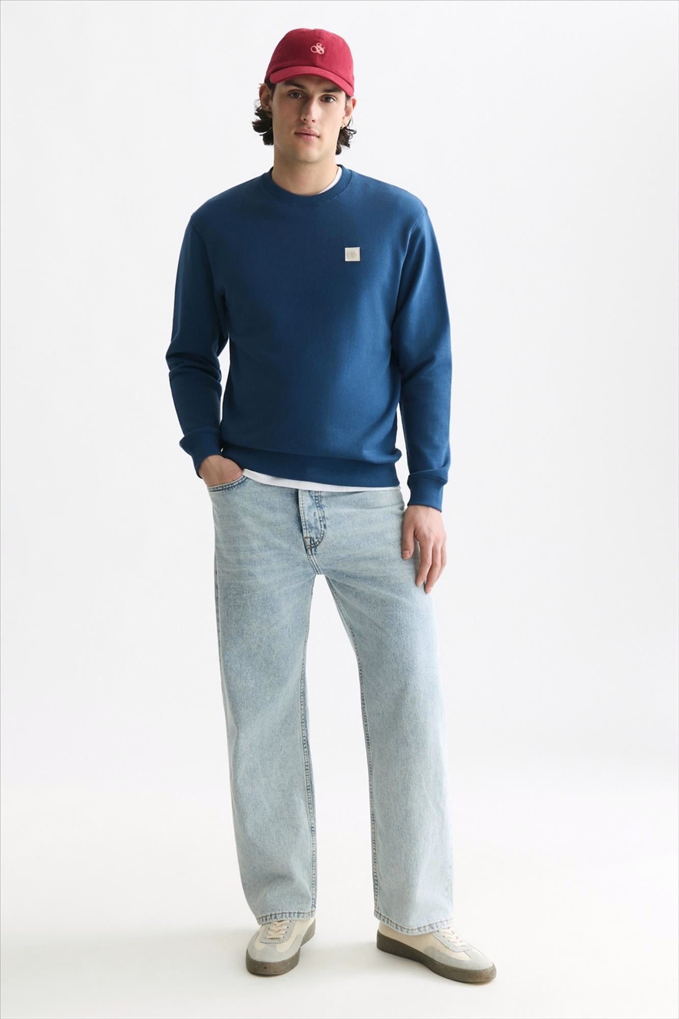 Scotch & Soda - Donkerblauwe Logo Badge sweater