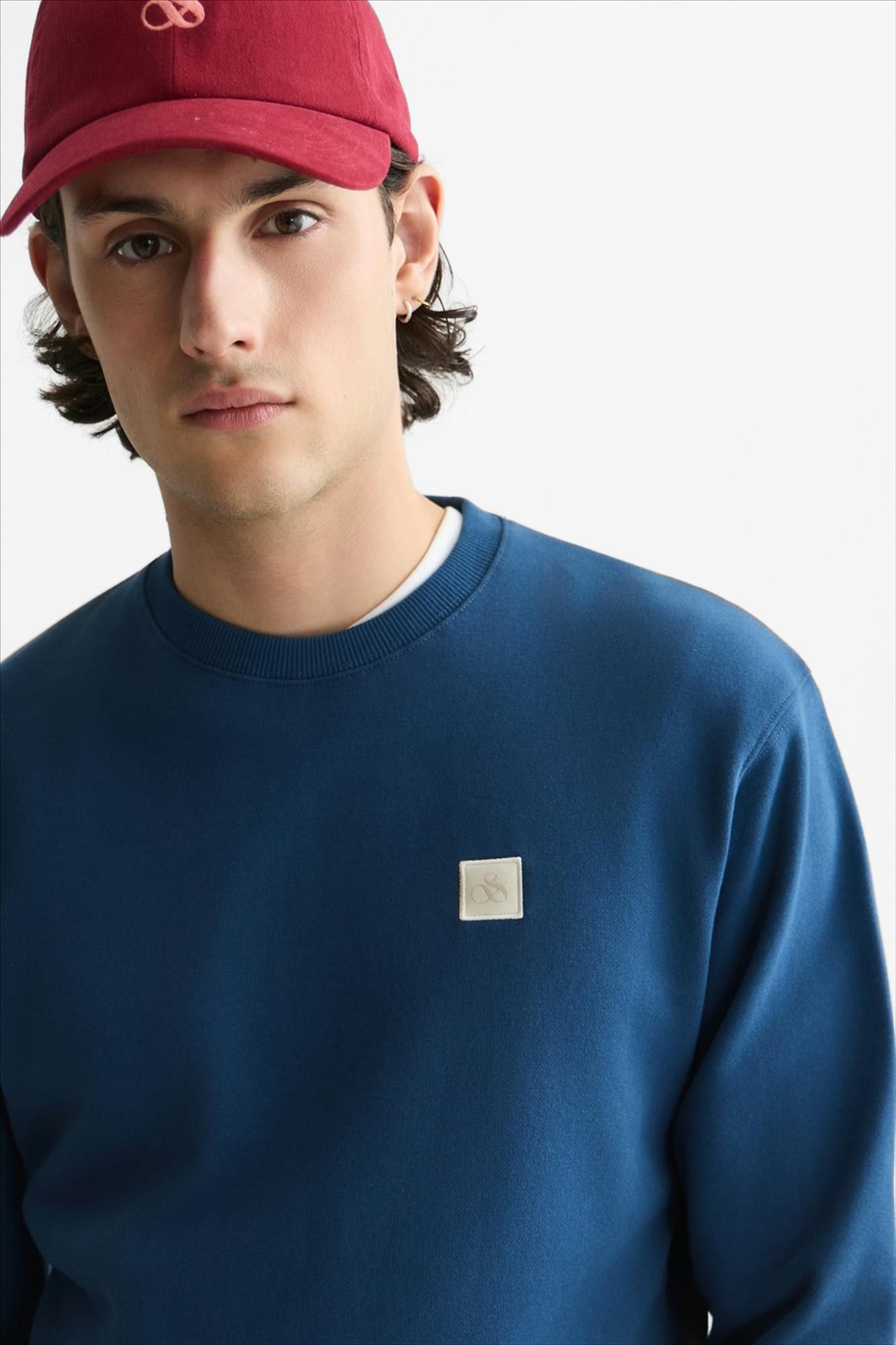 Scotch & Soda - Donkerblauwe Logo Badge sweater