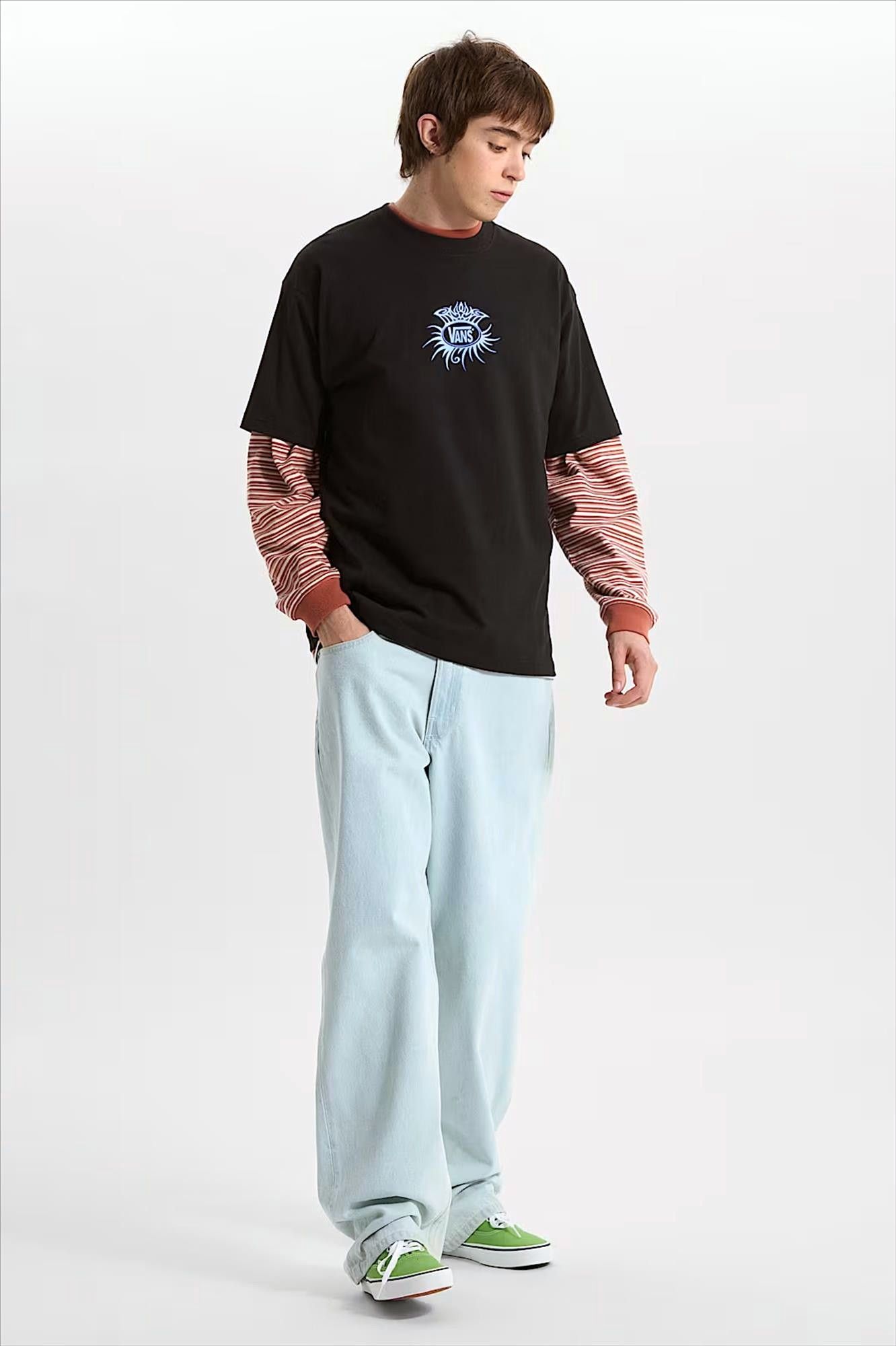 Vans  - Lichtblauwe Check-5 loose jeans