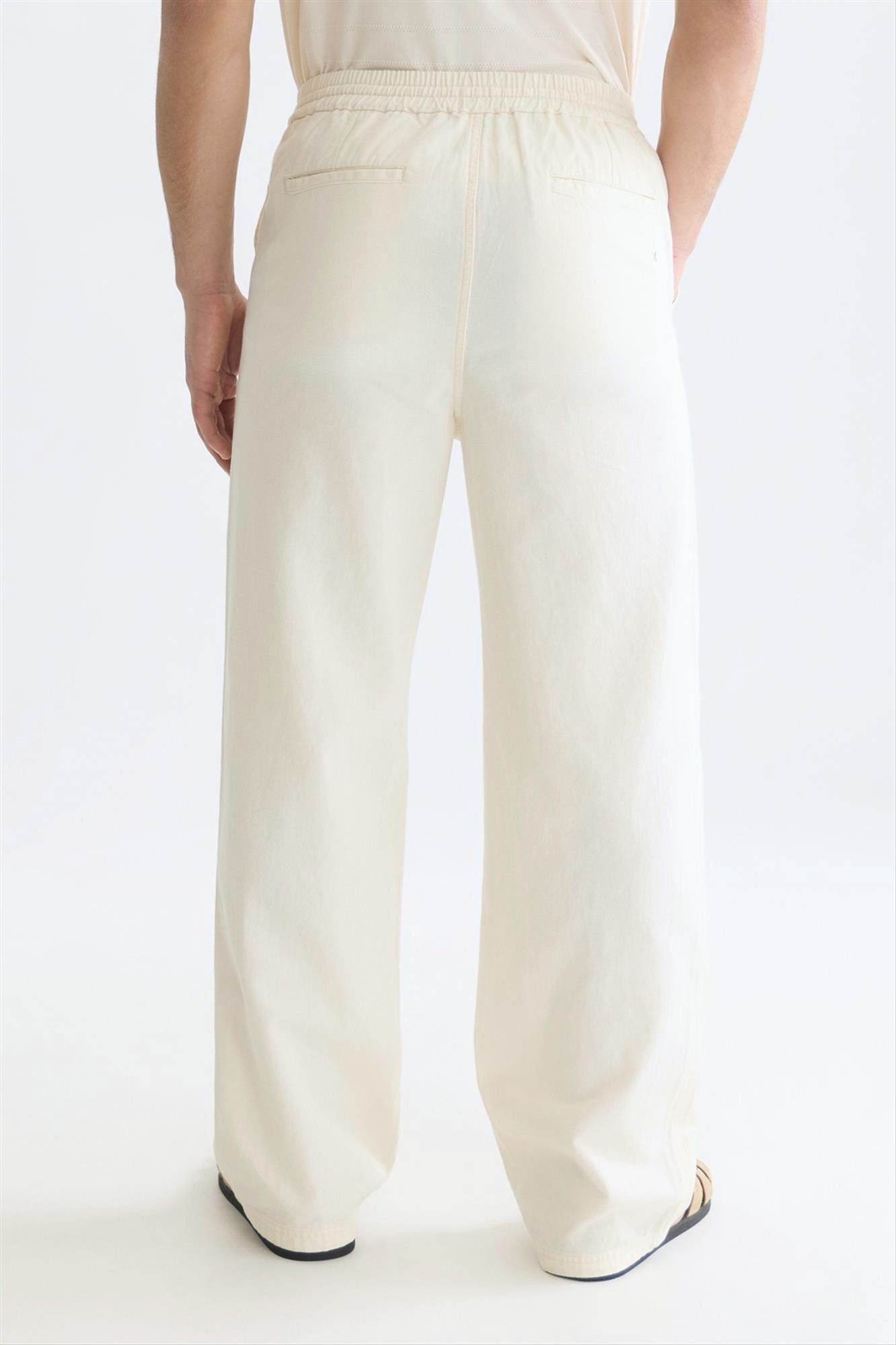 Scotch & Soda - Ecru Otis relaxed straight broek