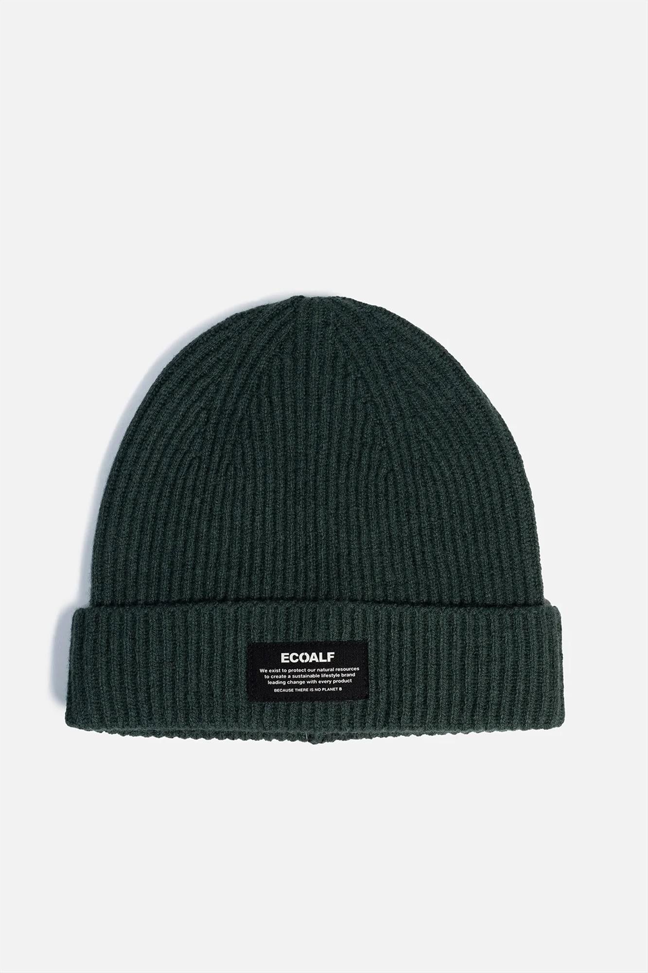 ECOALF - Donkergroene Sierra Wool muts