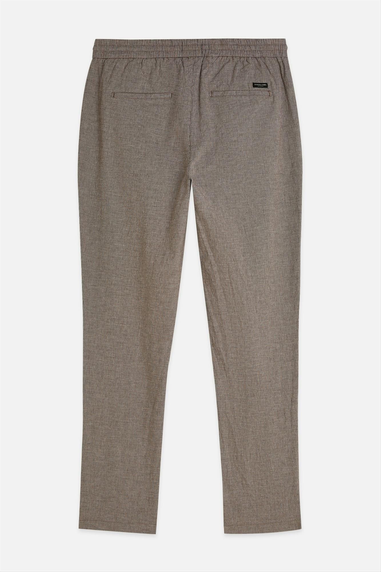 Scotch & Soda - Bruine Warren regular straight broek