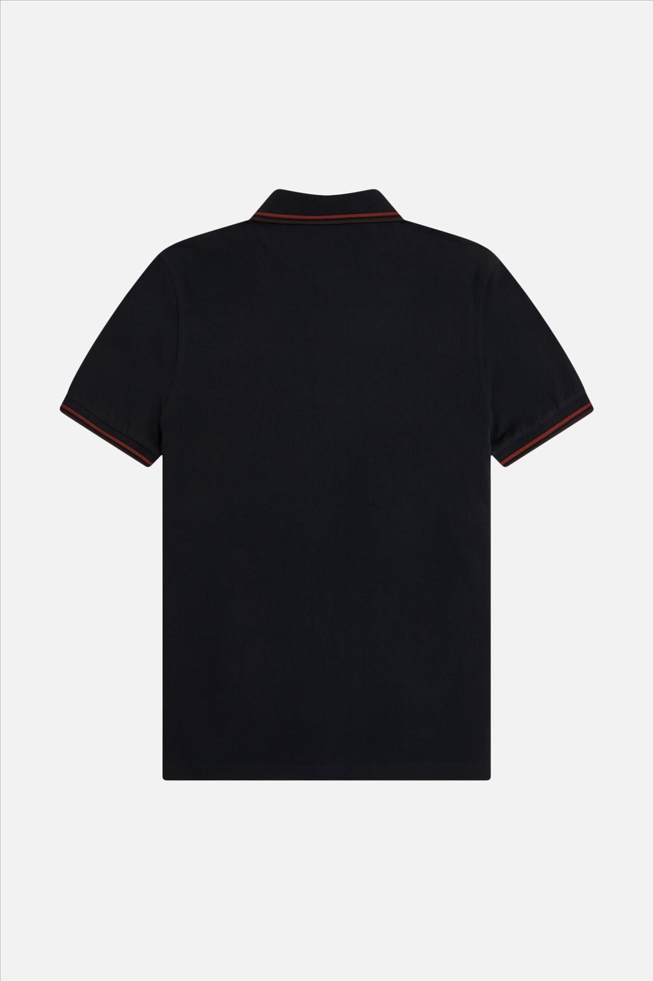 Fred Perry - Donkerblauw-Bordeaux Twin Tipped polo