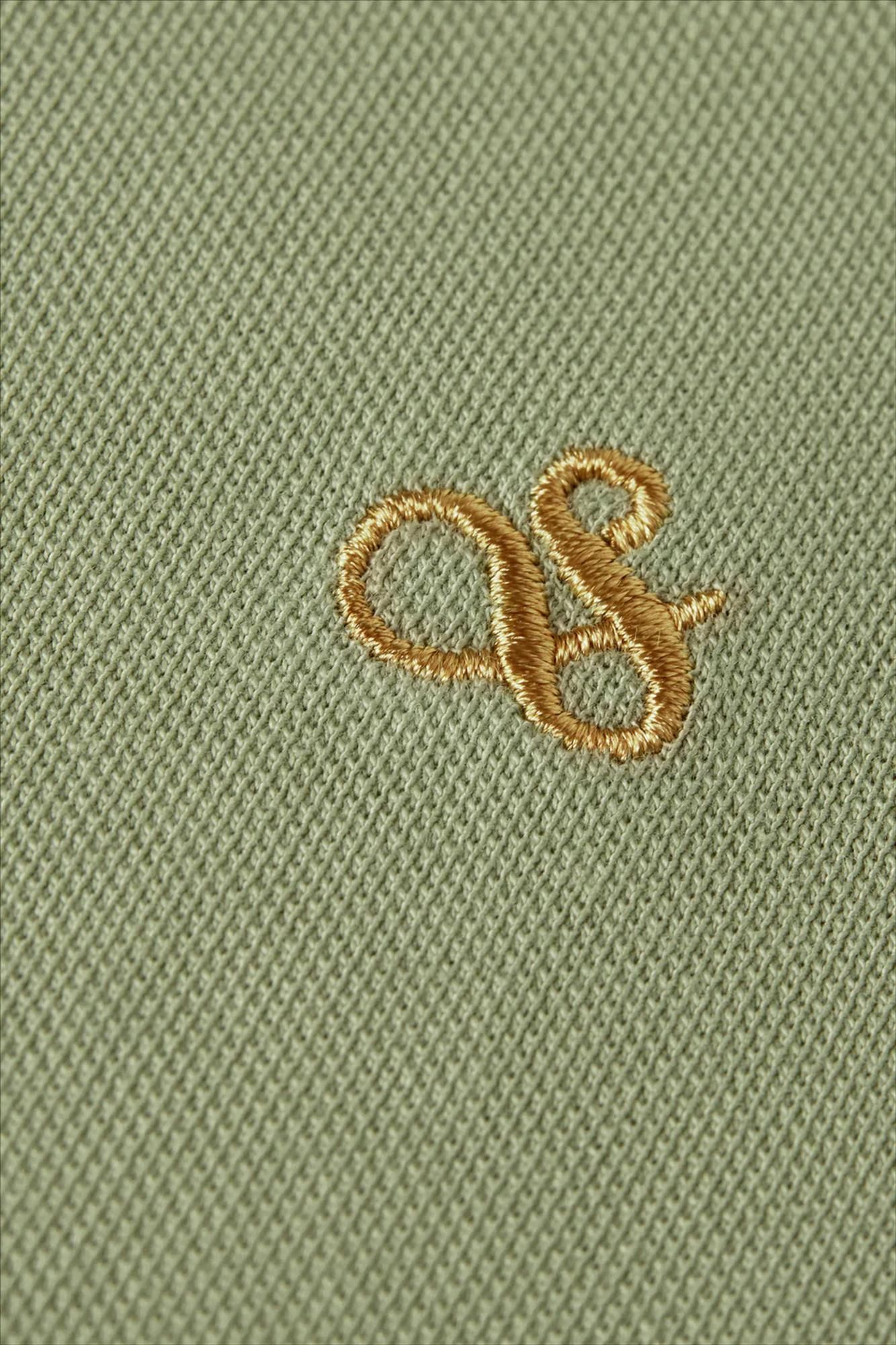 Scotch & Soda - Olijfgroene Seasonal Essentials Logo polo