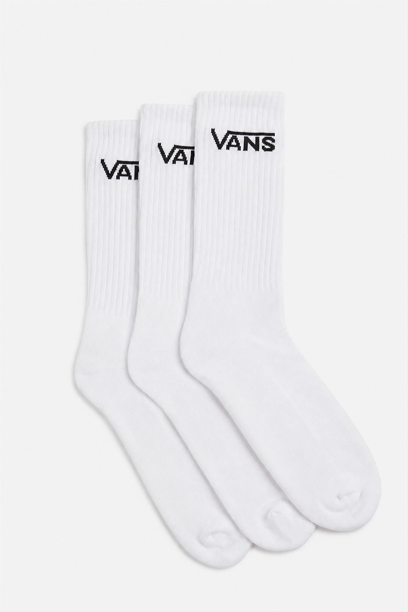 Vans  - Witte Classic 3-pack sokken, maat:38,5-42