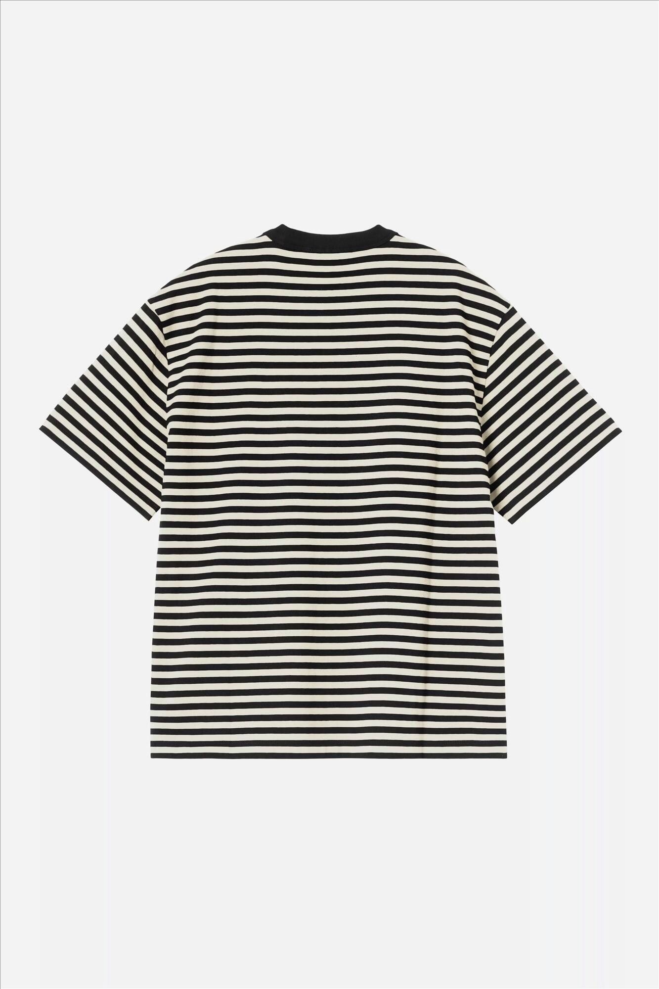 Carhartt WIP - Ecru-Zwarte Essy T-shirt