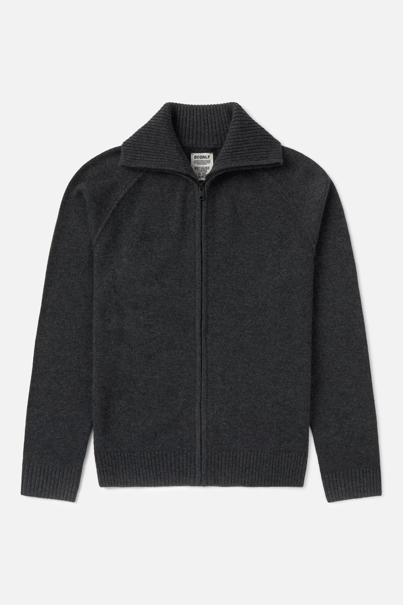 ECOALF - Donkergrijze Ubedo cardigan