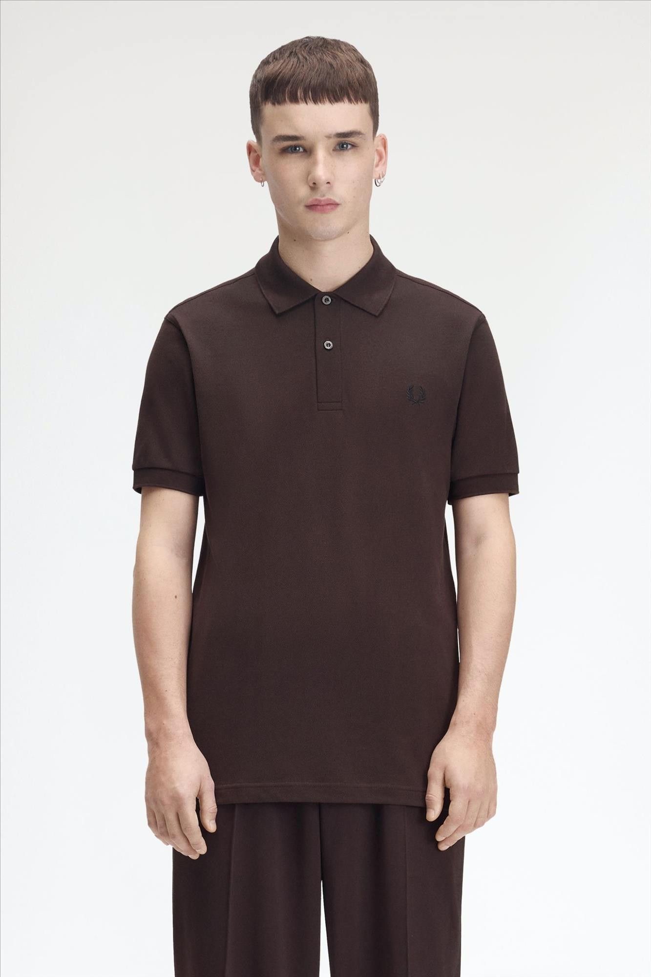 Fred Perry - Donkerbruine The Fred Perry polo
