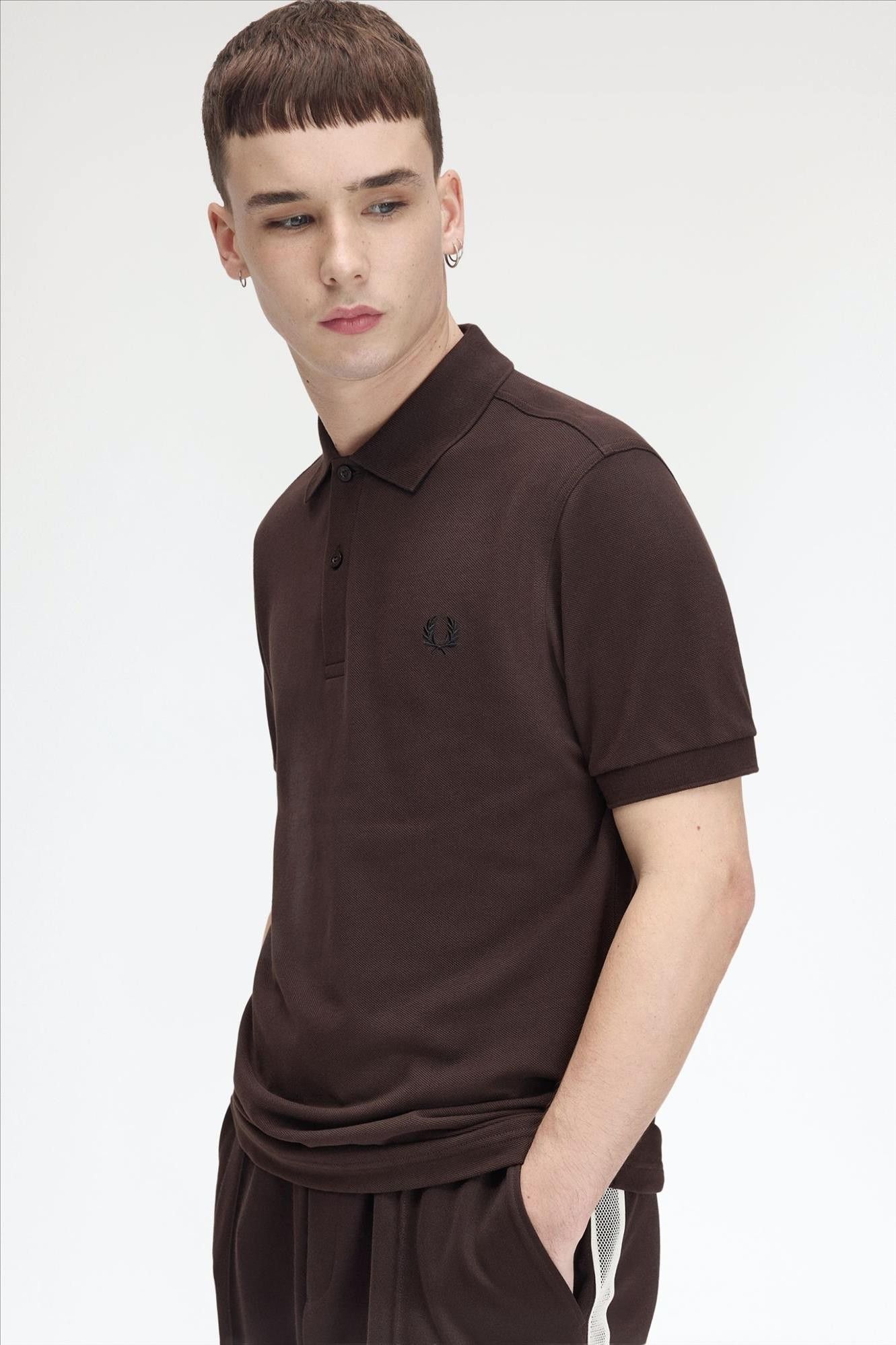 Fred Perry - Donkerbruine The Fred Perry polo