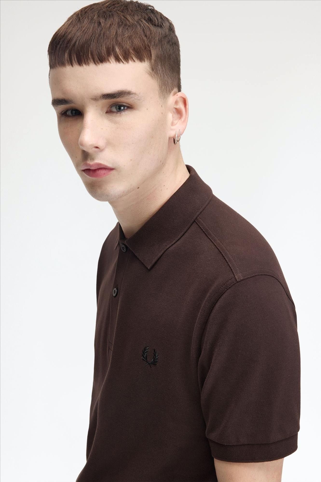 Fred Perry - Donkerbruine The Fred Perry polo