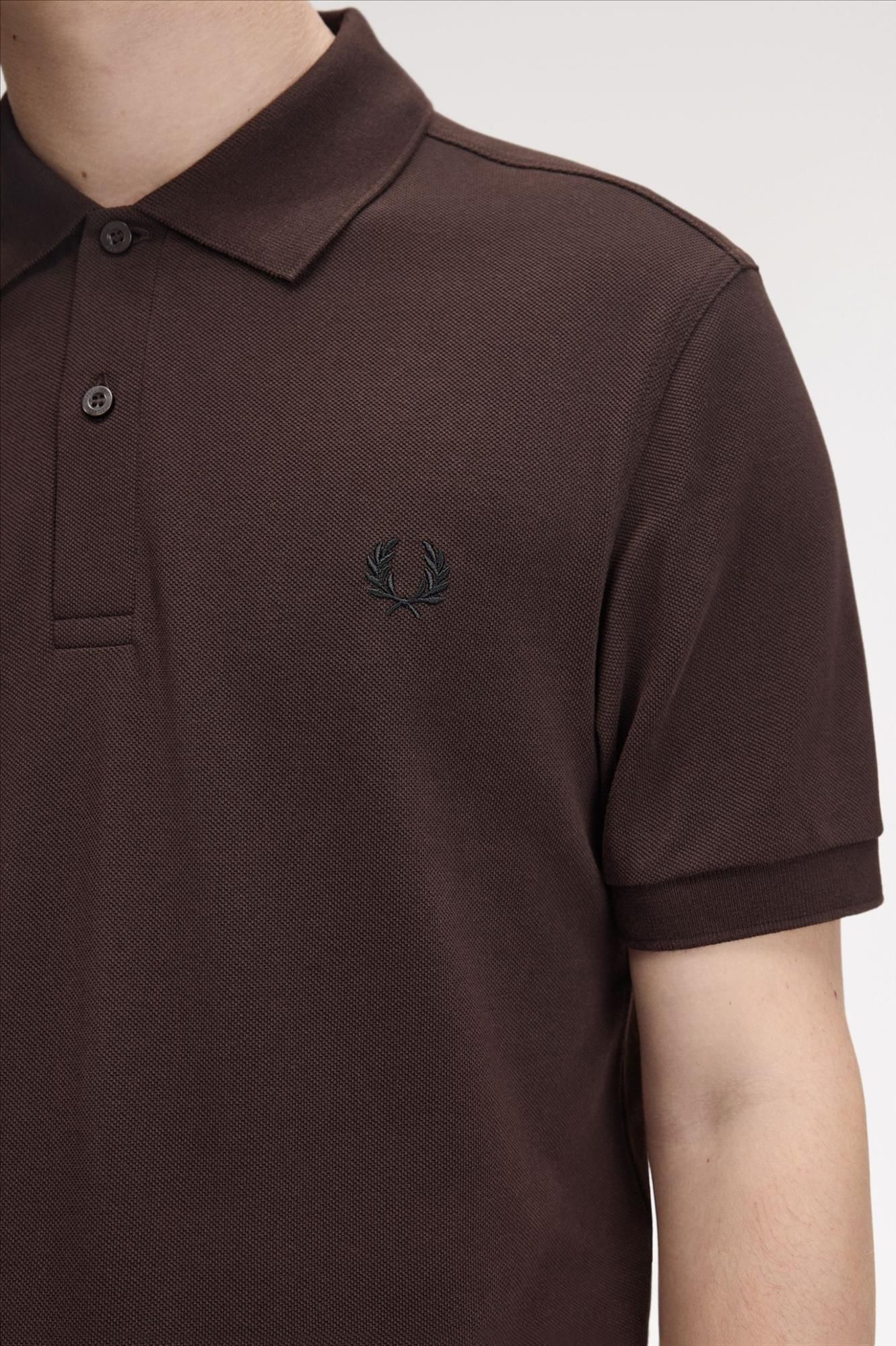 Fred Perry - Donkerbruine The Fred Perry polo