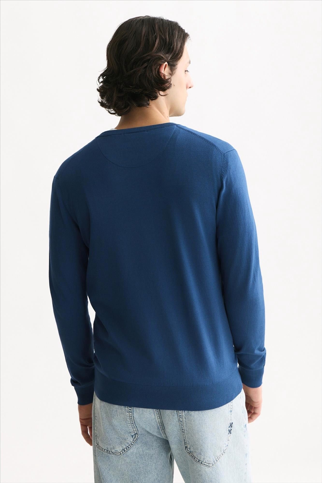 Scotch & Soda - Blauwe Seasonal Essentials trui