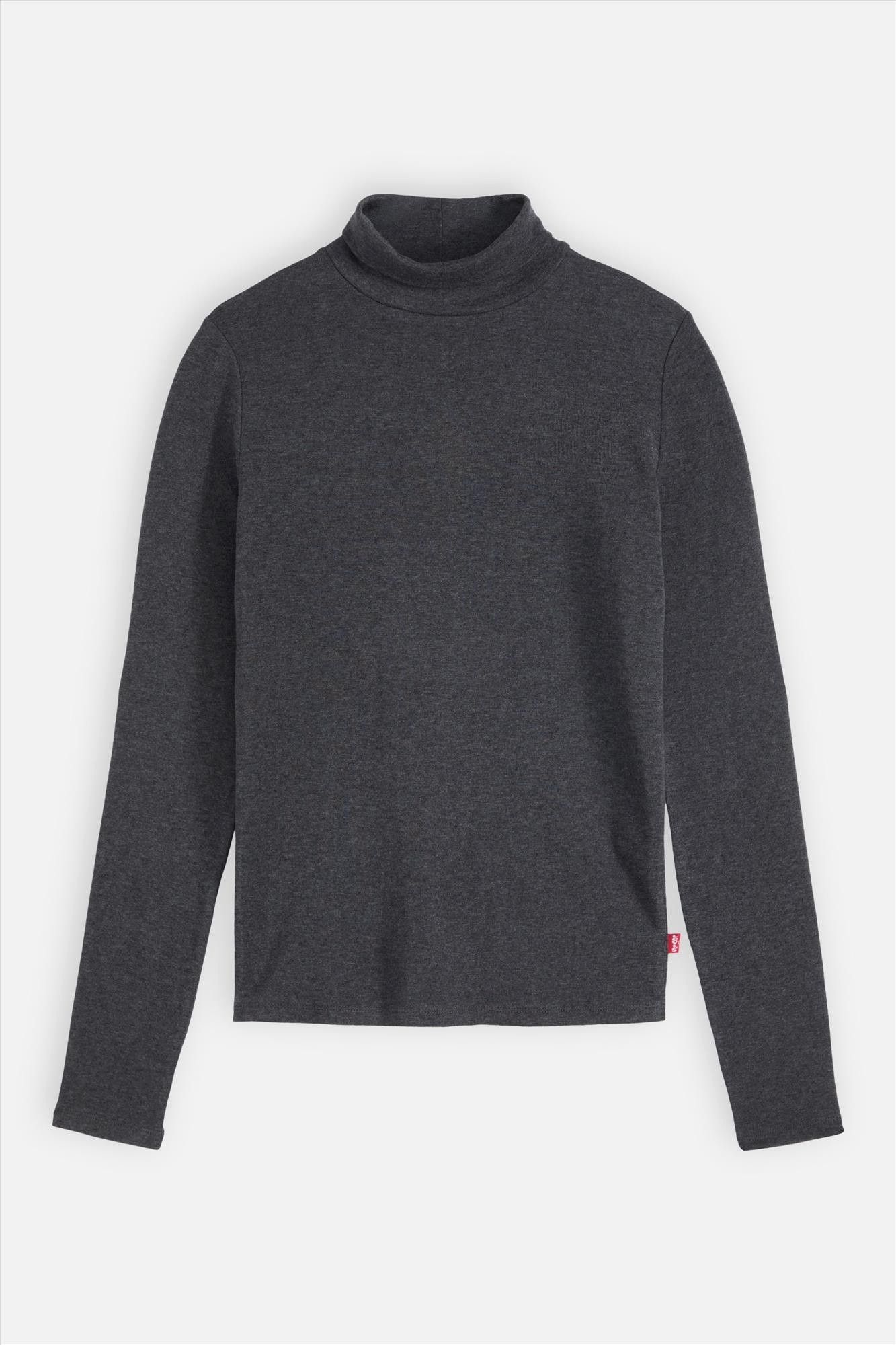 Levi's - Donkergrijze Turtleneck longsleeve