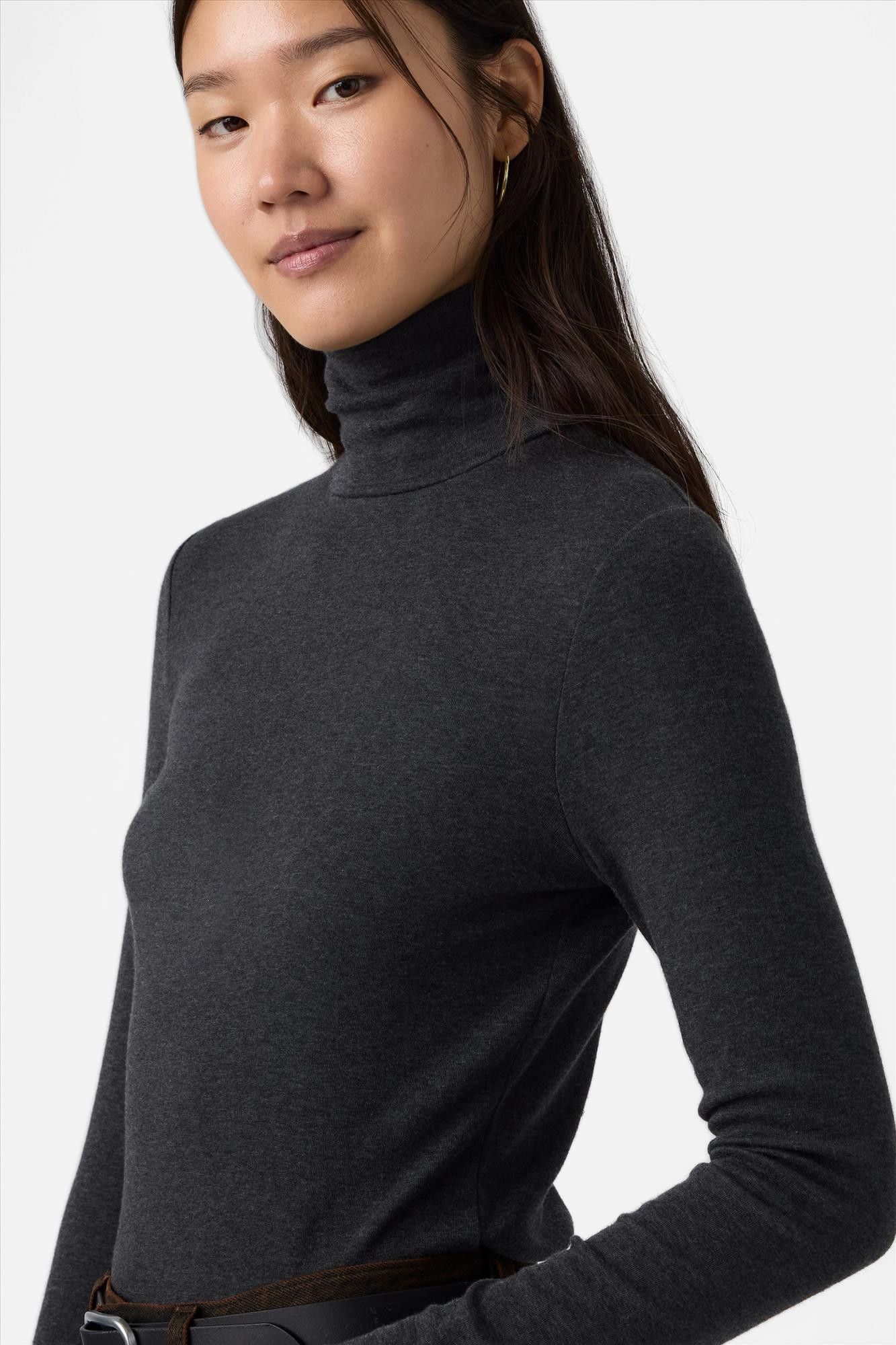 Levi's - Donkergrijze Turtleneck longsleeve