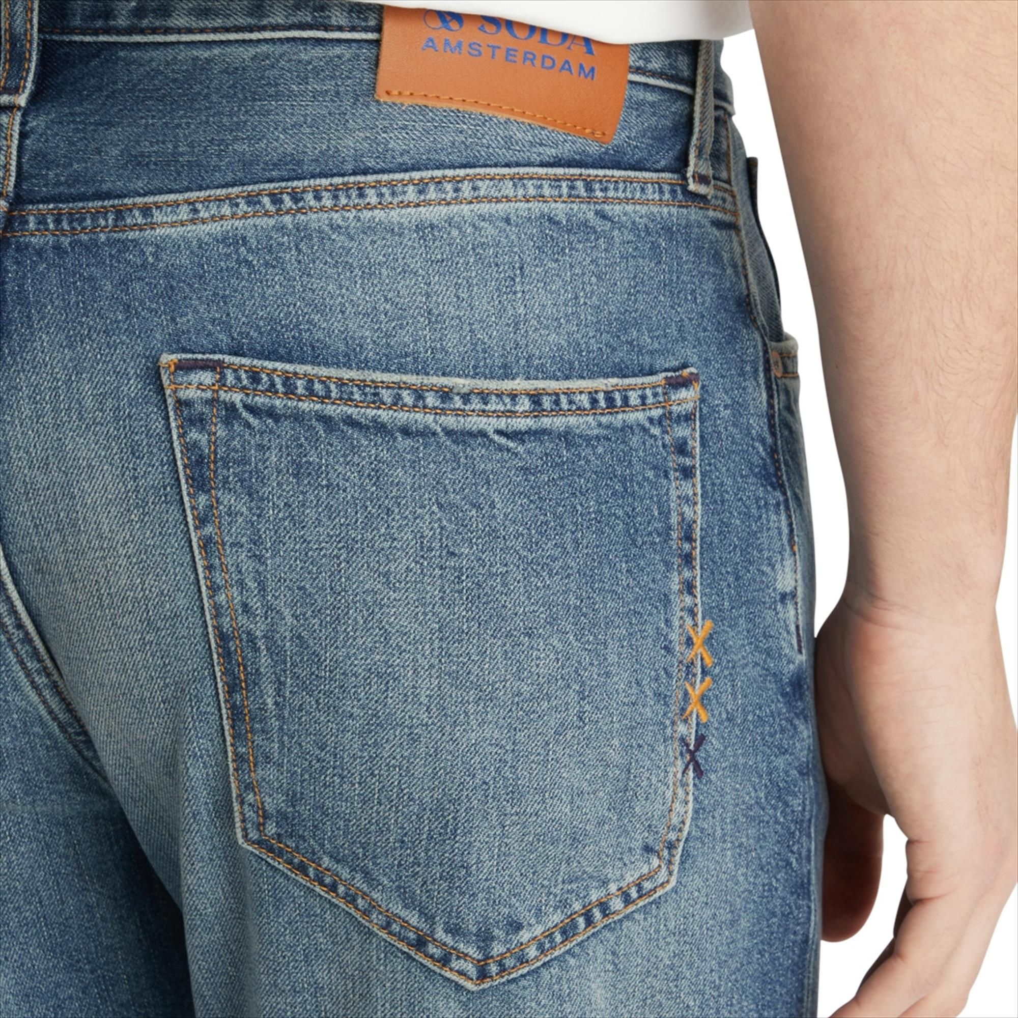 Scotch & Soda - Blauwe Dean Loose Tapered jeans
