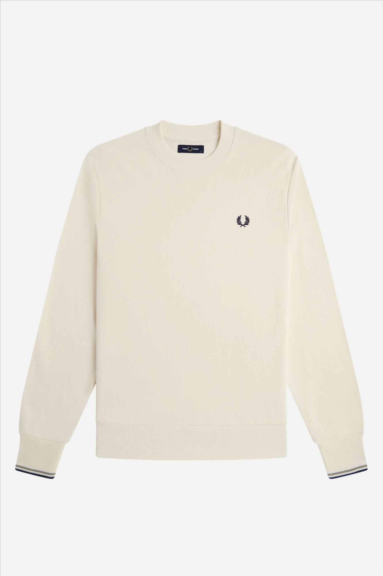 Fred Perry - Ecru Crew Neck sweater
