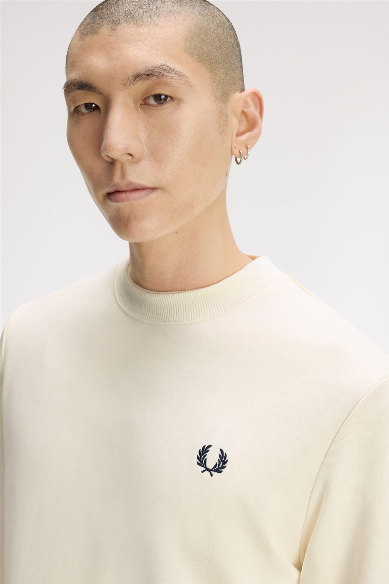 Fred Perry - Ecru Crew Neck sweater