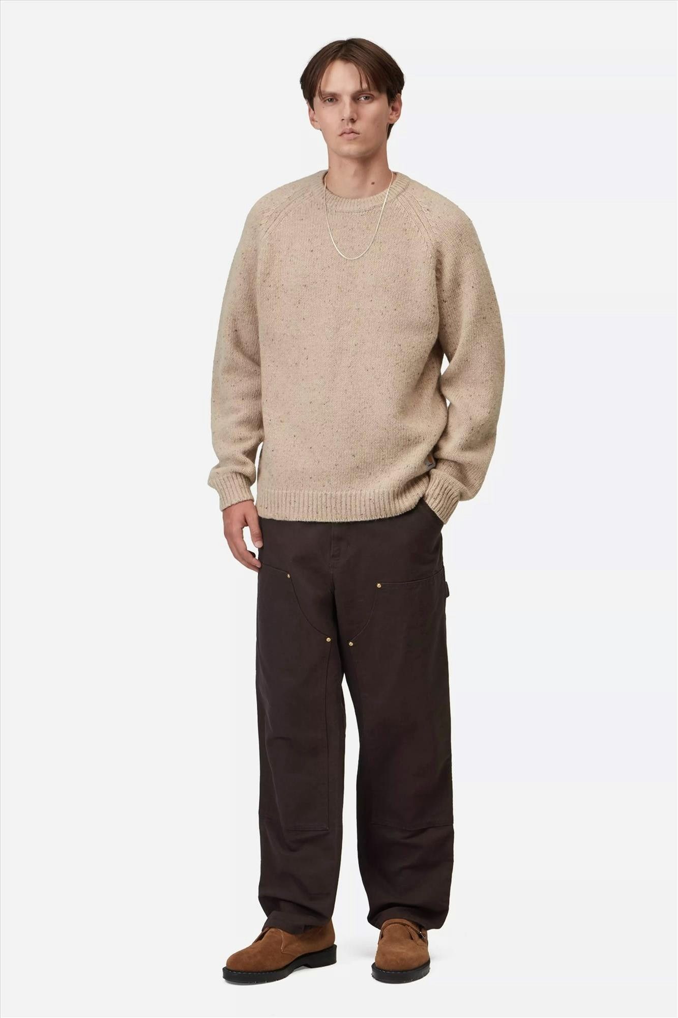 Carhartt WIP - Beige Anglistic trui