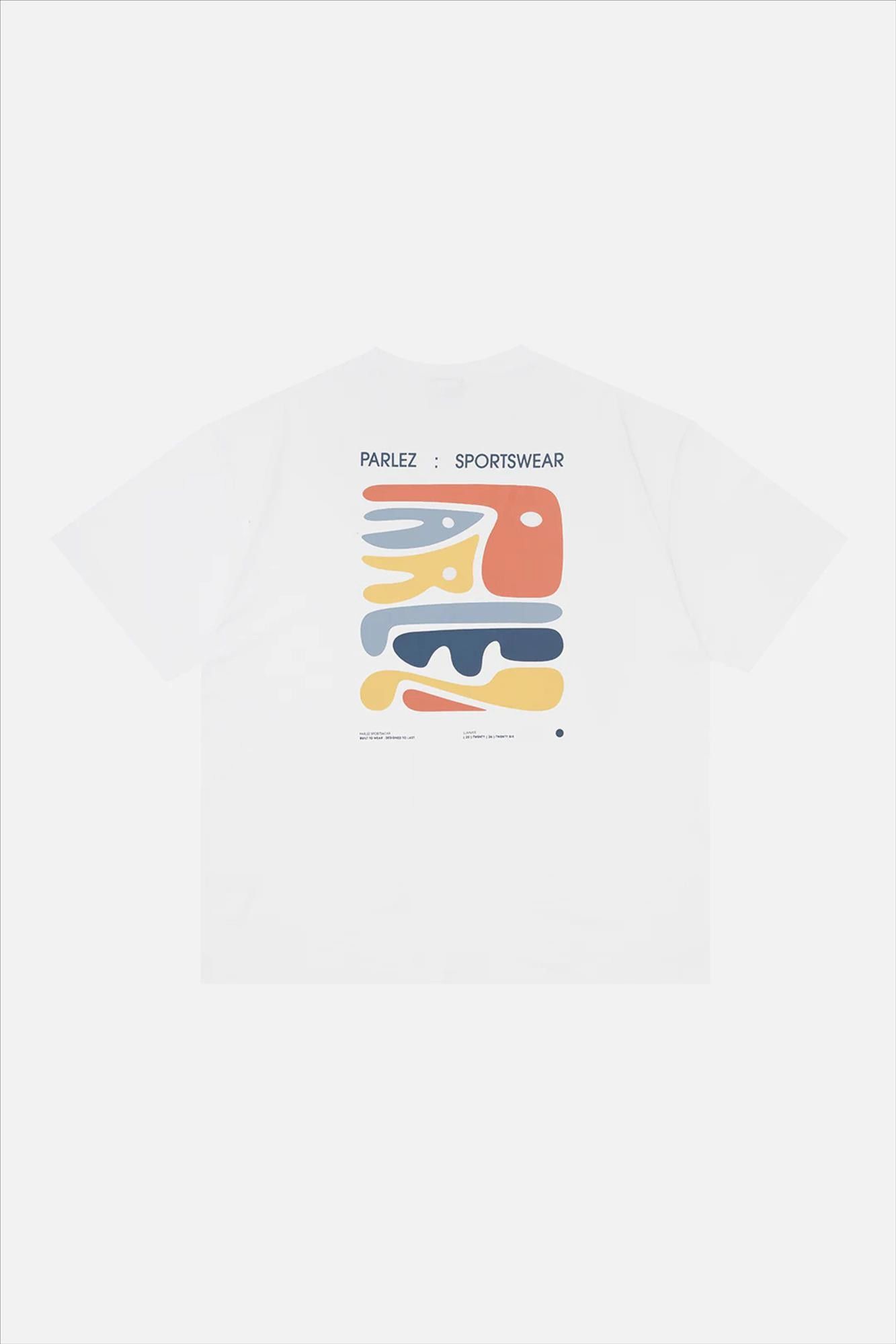 PARLEZ - Witte Crossley T-shirt