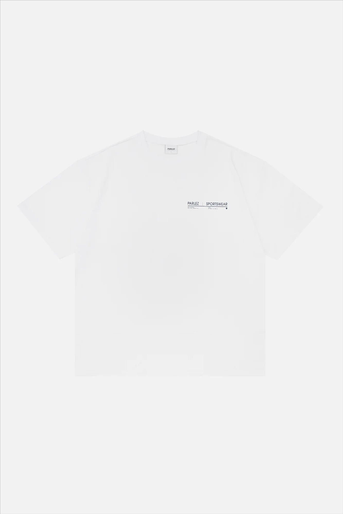 PARLEZ - Witte Crossley T-shirt