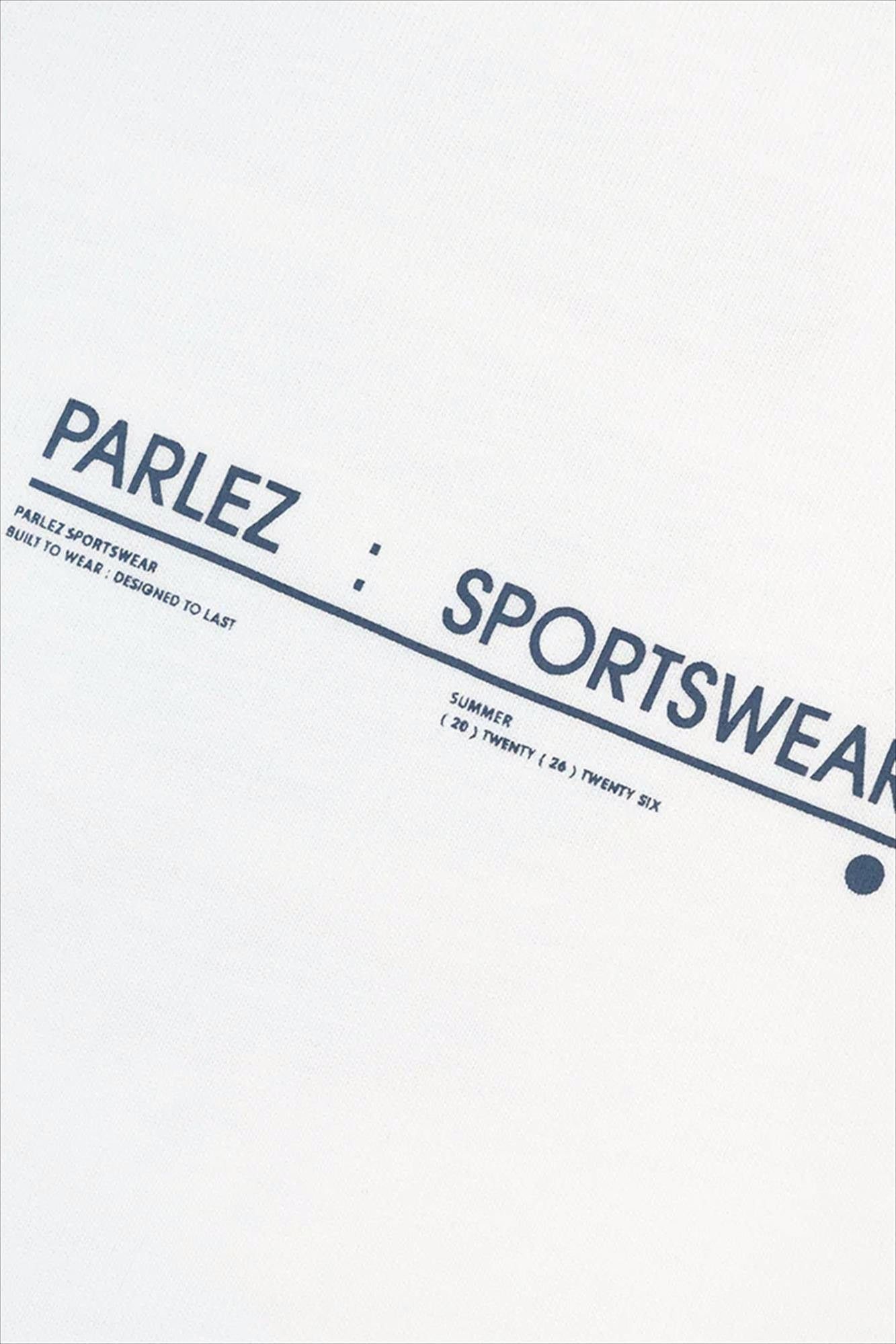 PARLEZ - Witte Crossley T-shirt