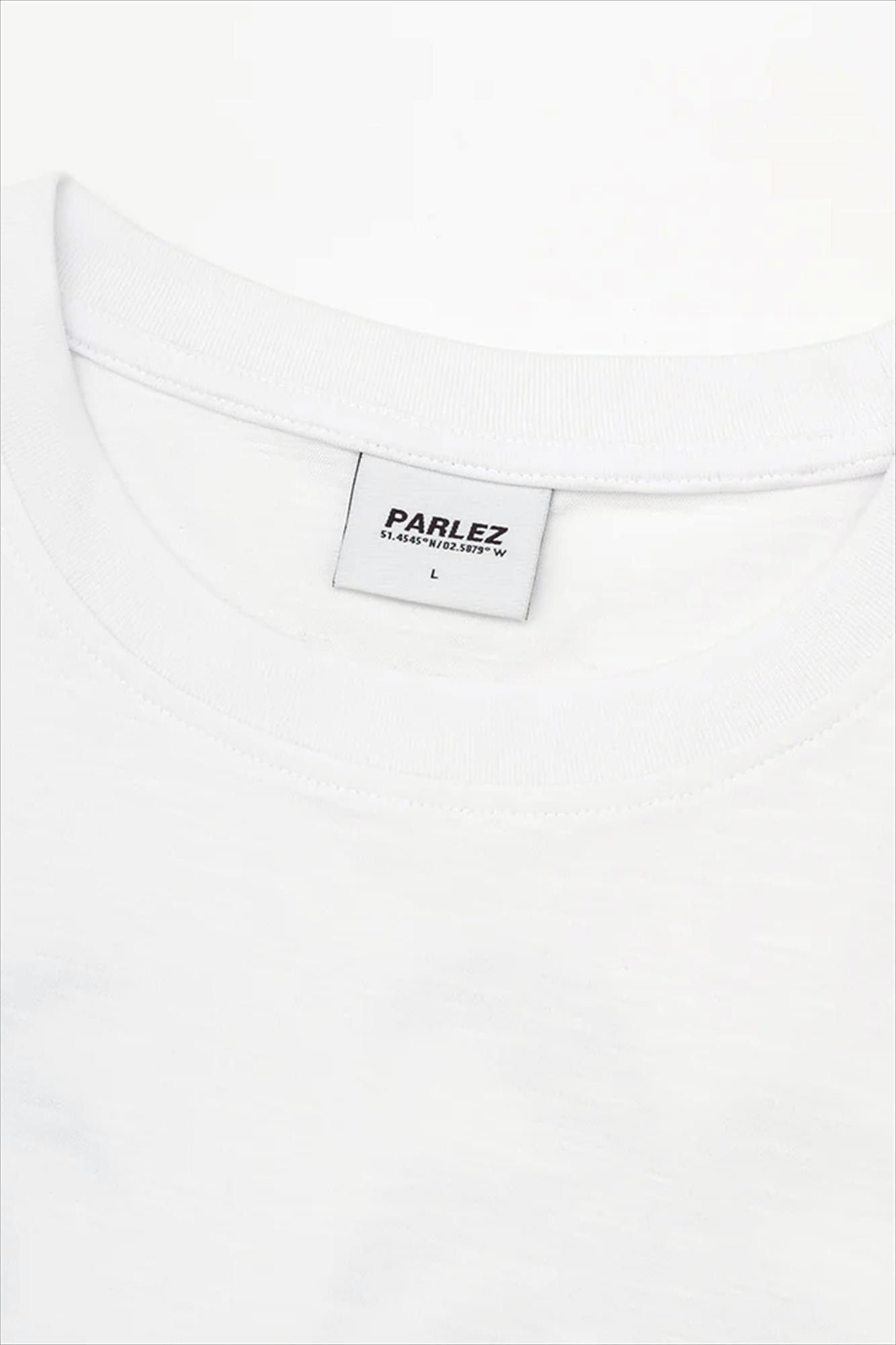 PARLEZ - Witte Crossley T-shirt