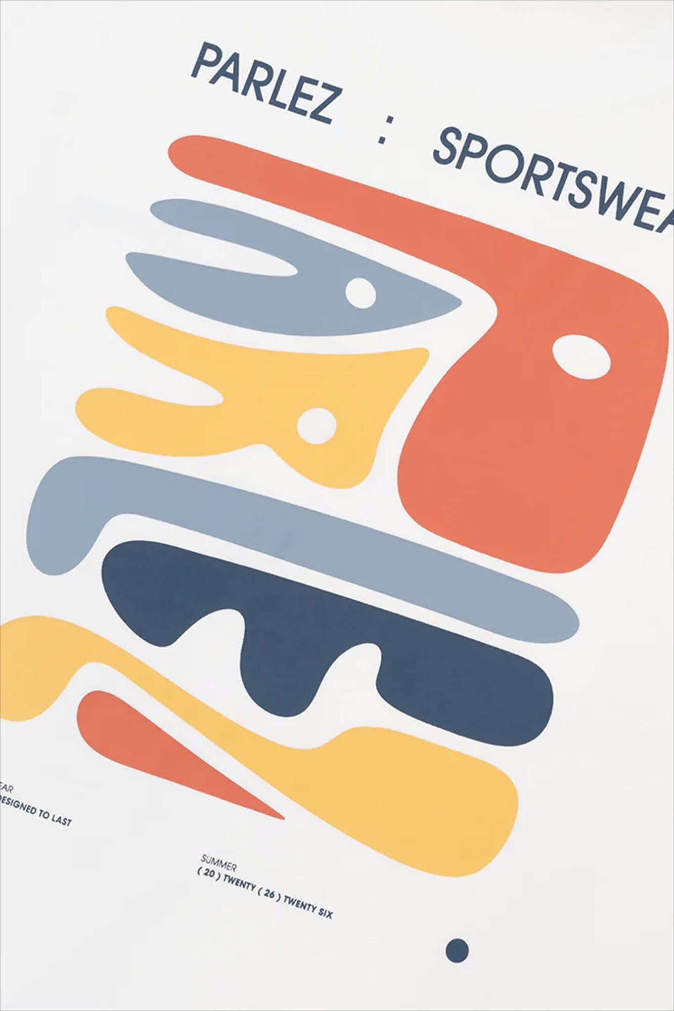 PARLEZ - Witte Crossley T-shirt