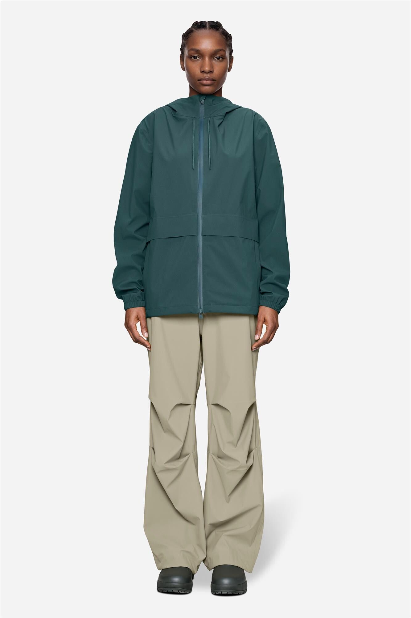 RAINS - Donkergroene Suva Hardshell jas