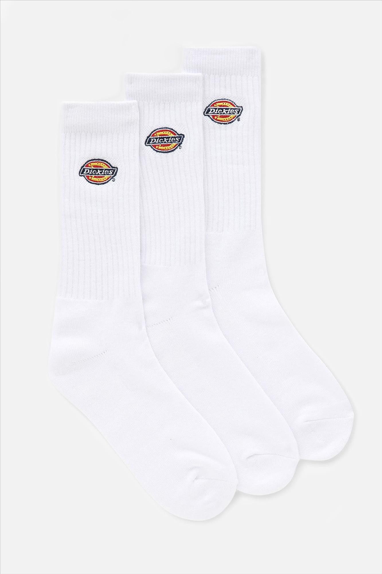 Dickies - Witte Valley Grove 3-pack sokken, maat: 39-42