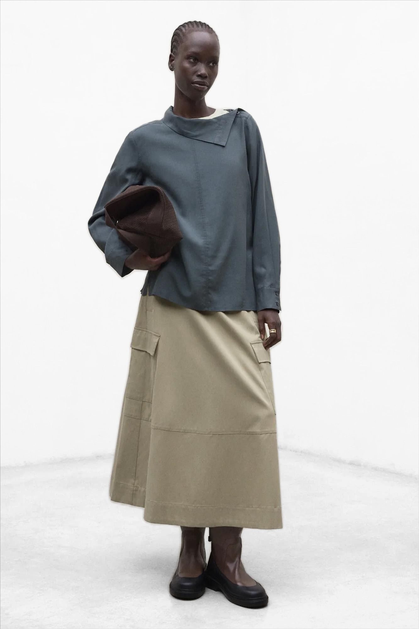 ECOALF - Kaki Norgen blouse