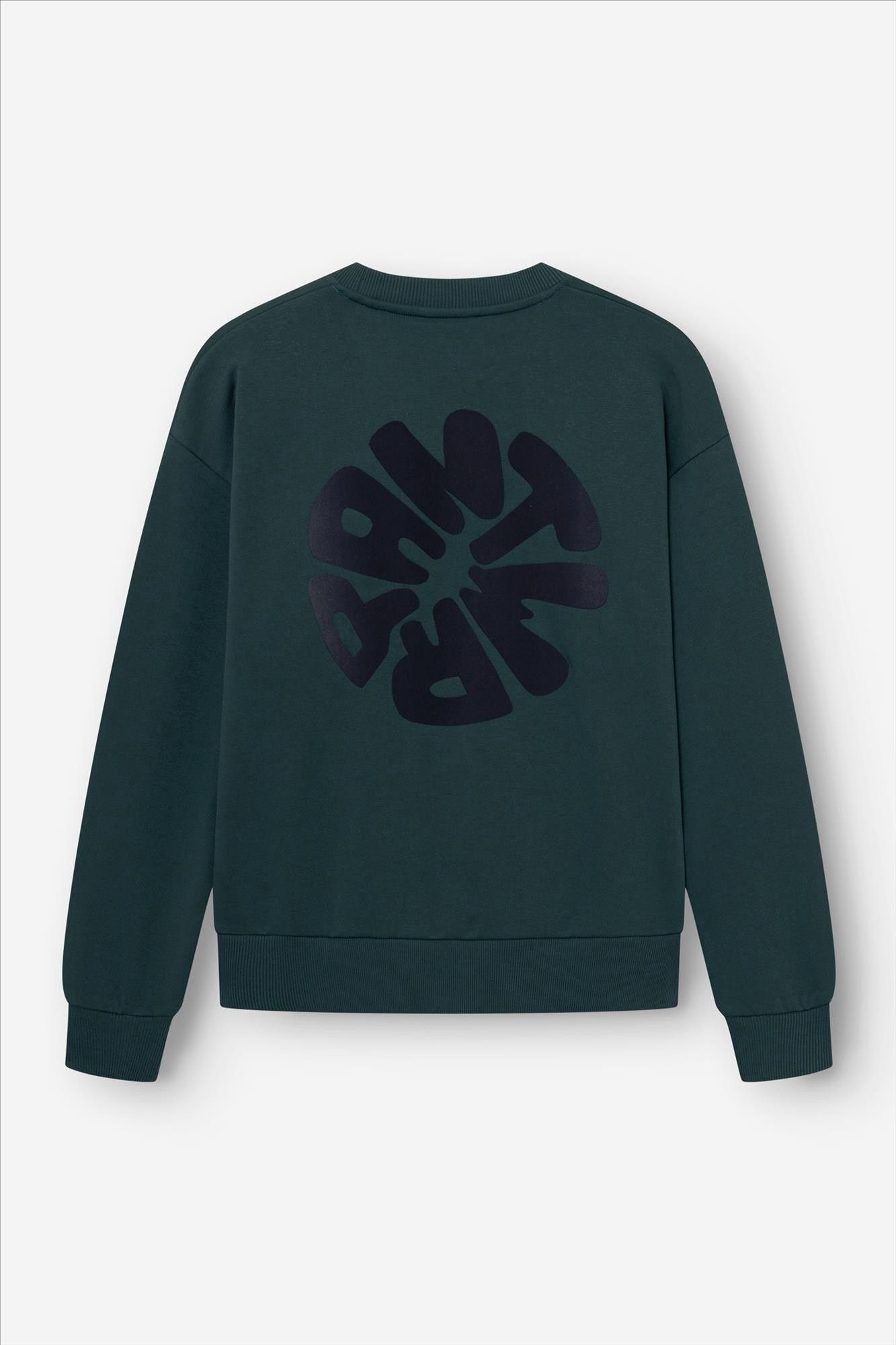 Antwrp - Donkergroene ANTWRP Backprint sweater