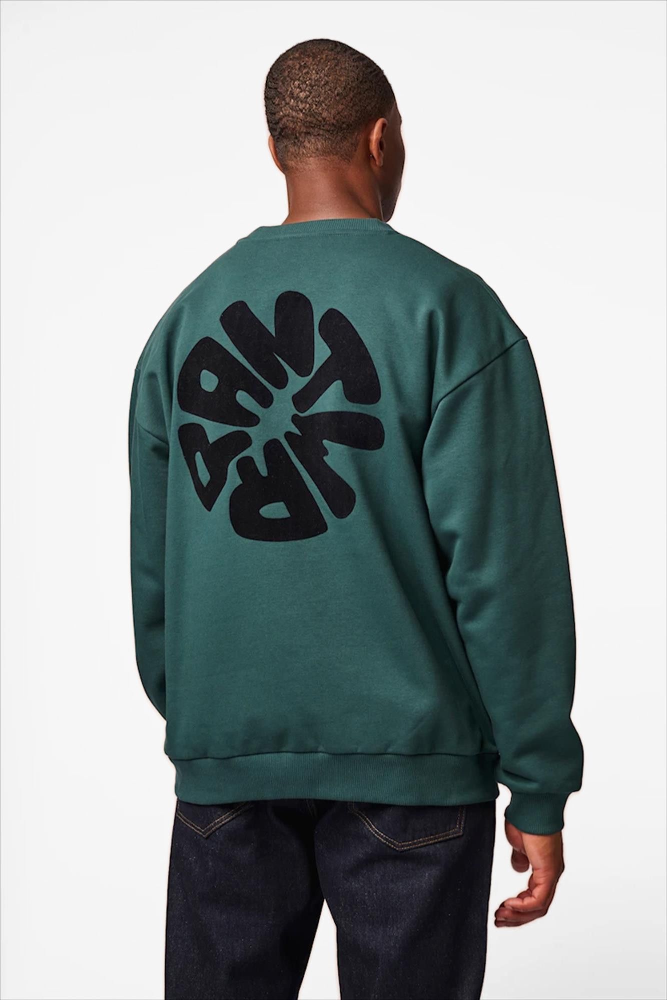 Antwrp - Donkergroene ANTWRP Backprint sweater