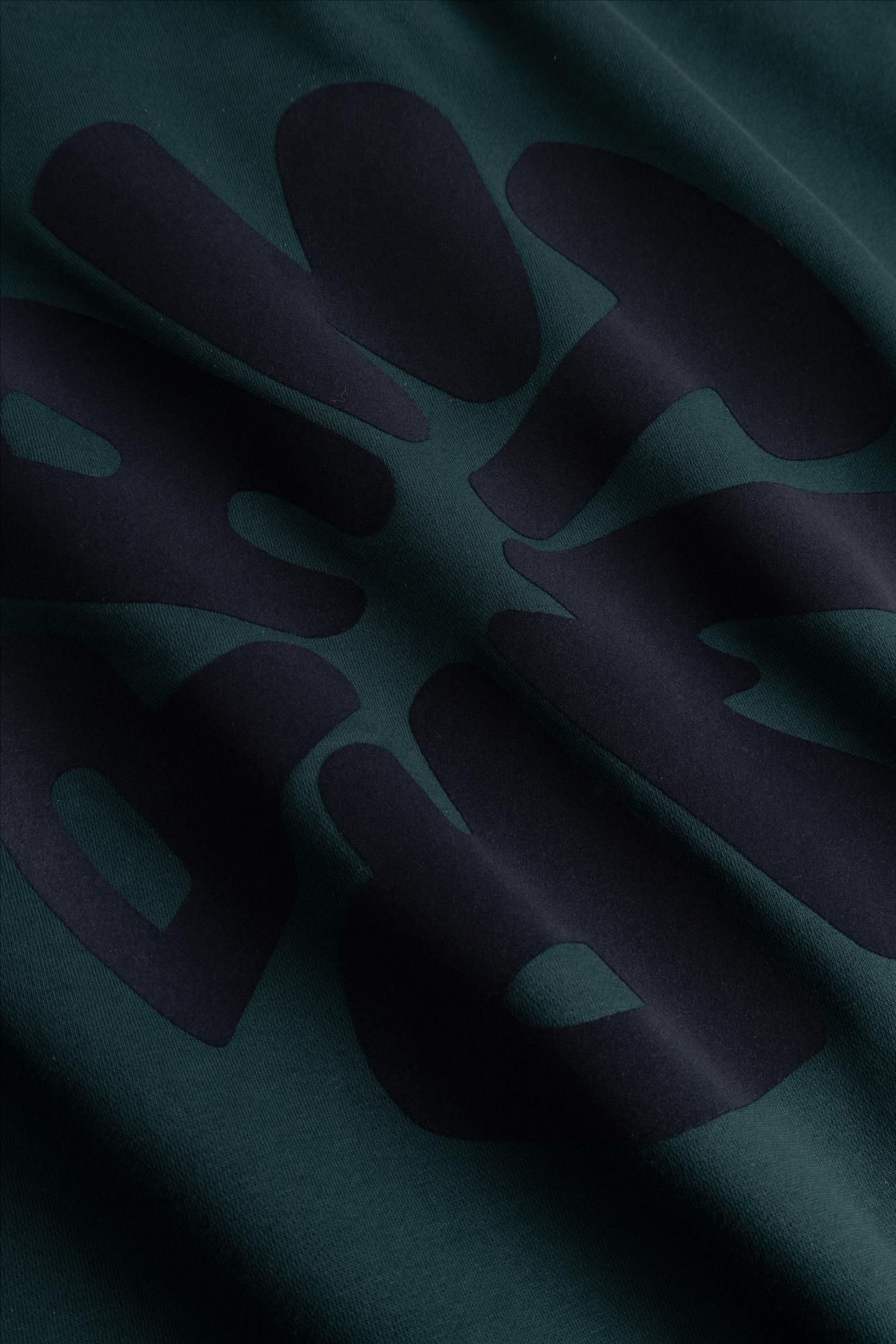 Antwrp - Donkergroene ANTWRP Backprint sweater
