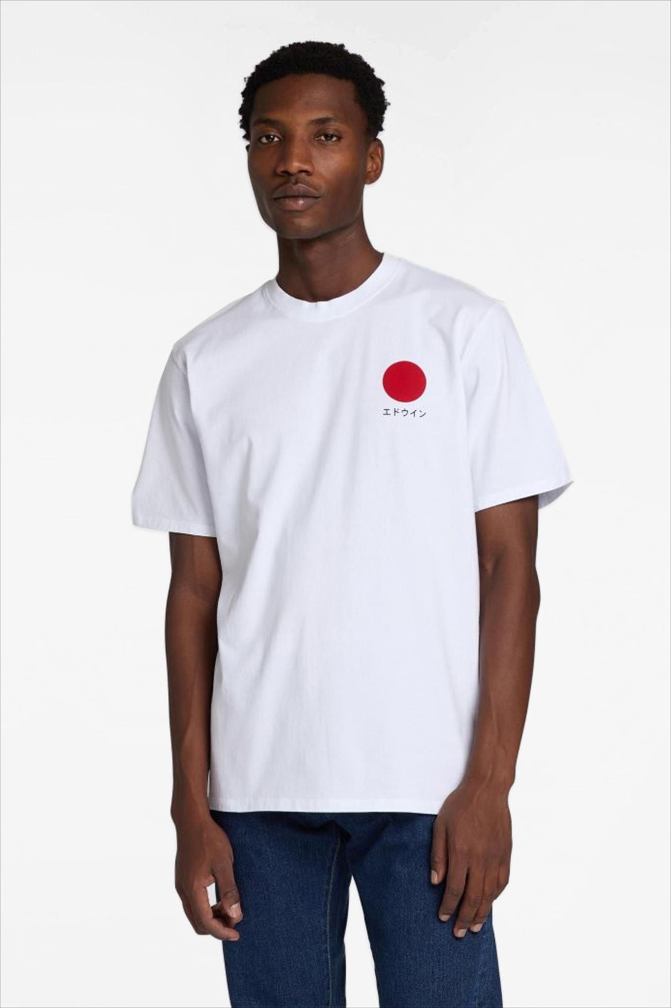 Edwin - Witte Japanese Sun T-shirt