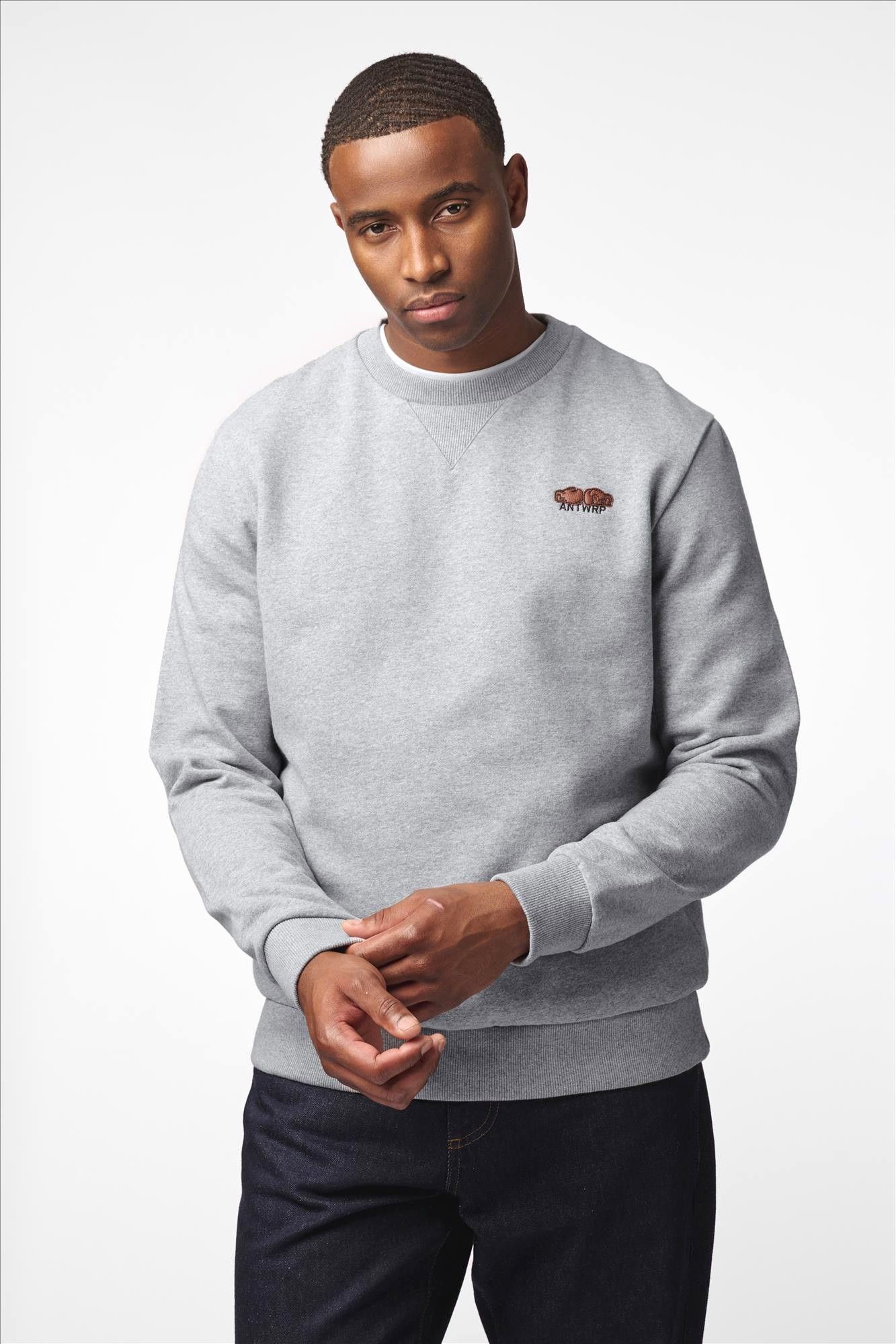 Antwrp - Grijze Boxing Gloves sweater