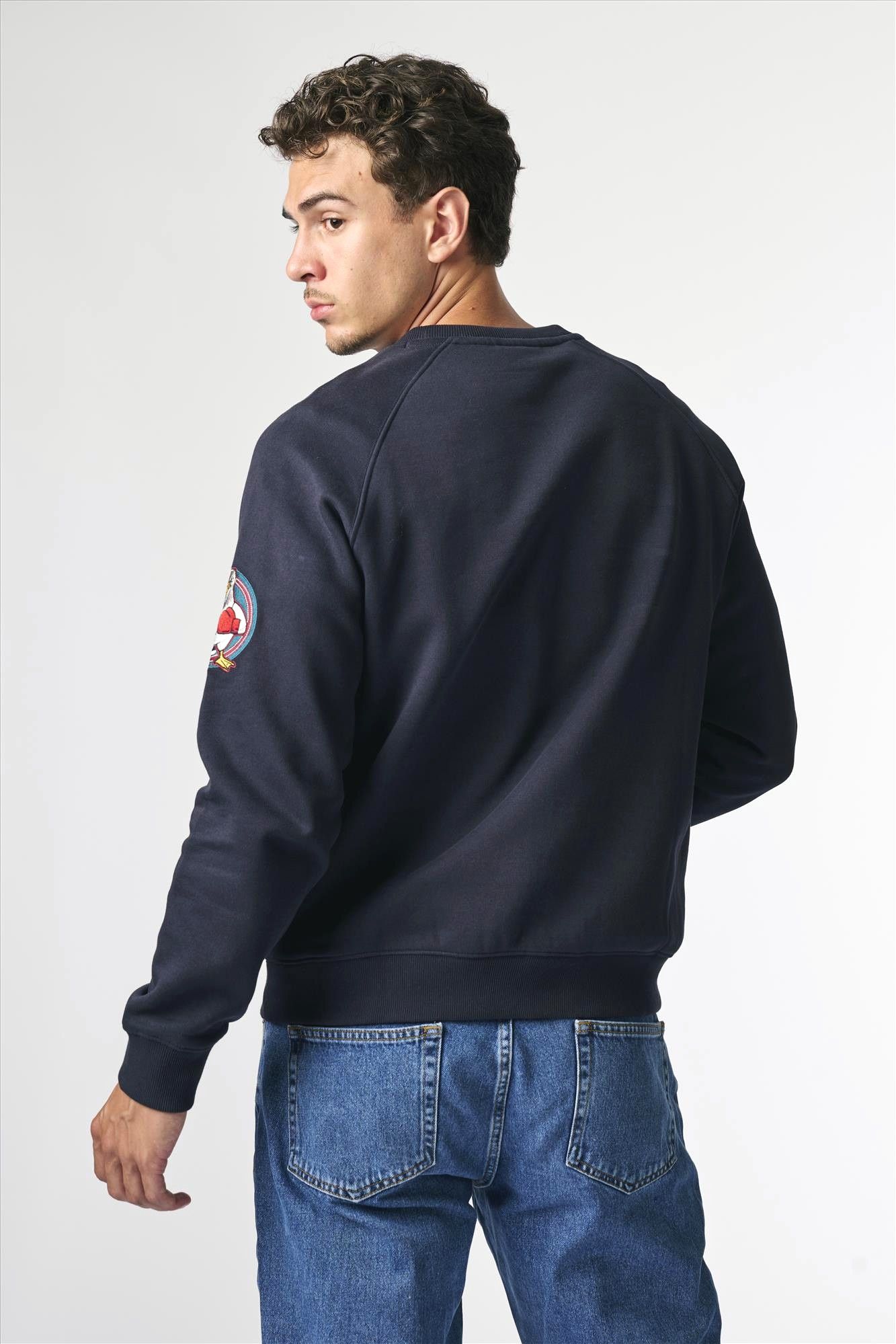 Antwrp - Donkerblauwe Boxing Pigeon Patch sweater