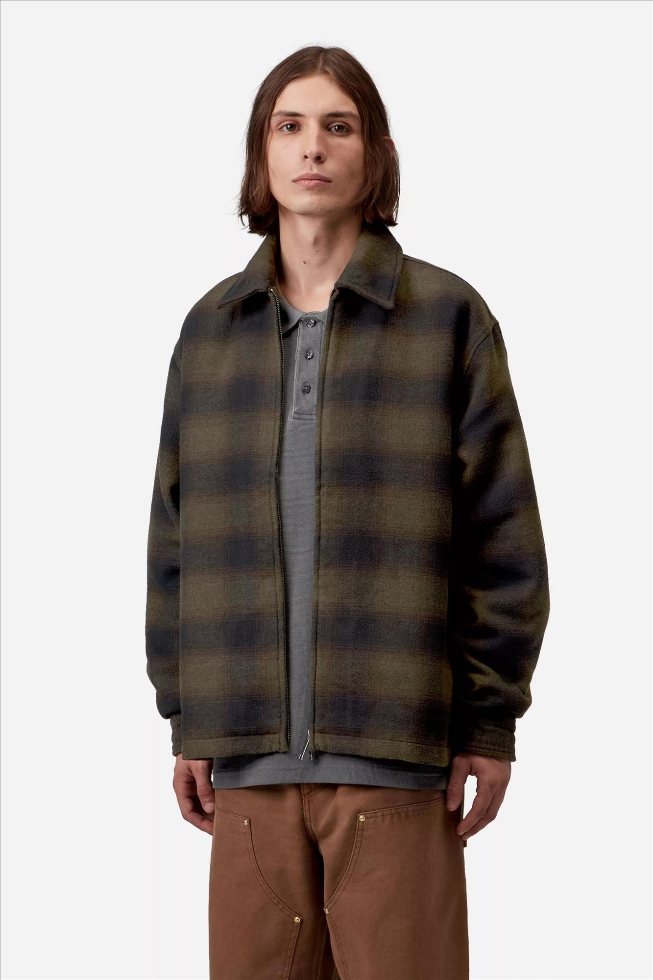Carhartt WIP - Kaki-Donkerblauwe Alton jas