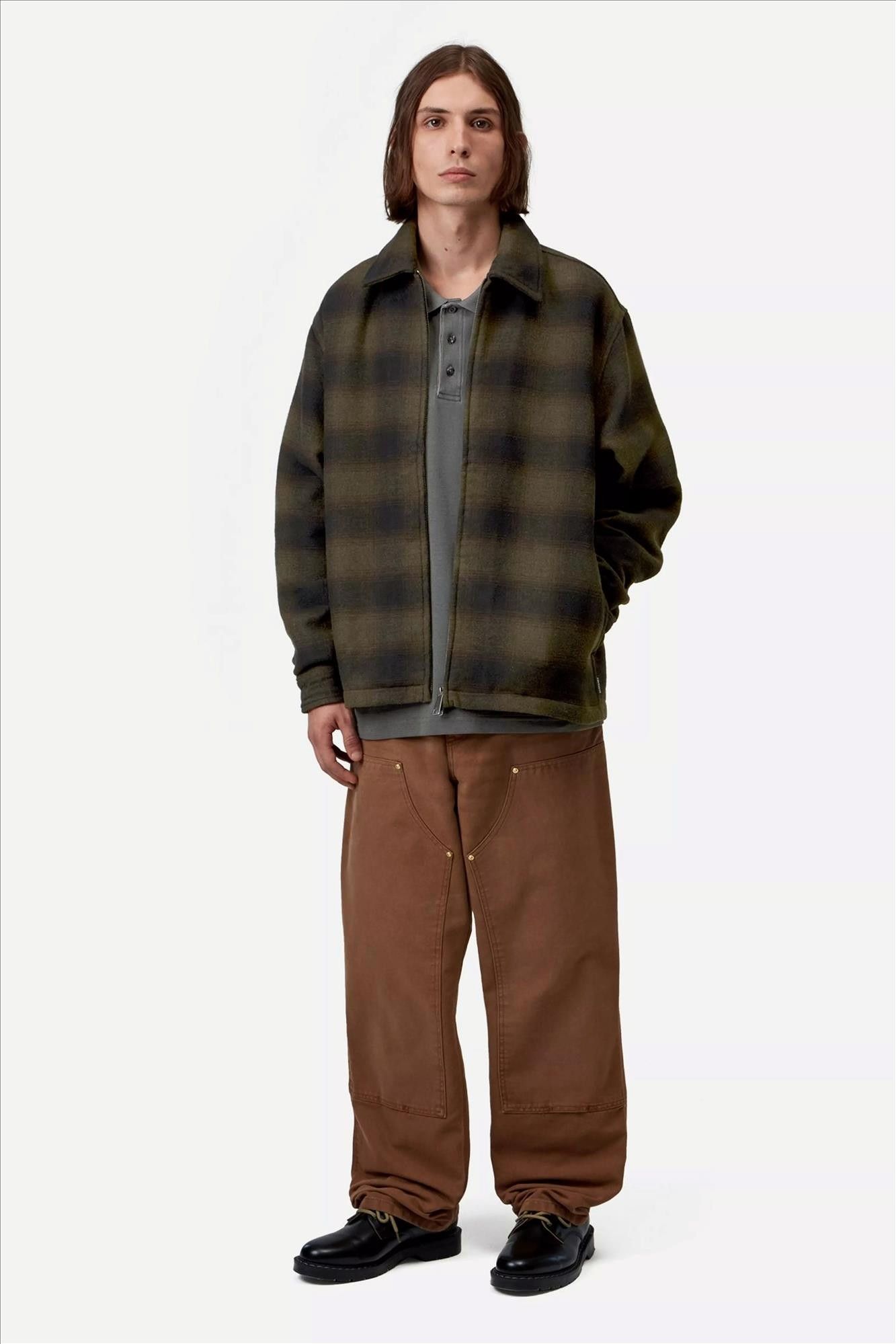 Carhartt WIP - Kaki-Donkerblauwe Alton jas