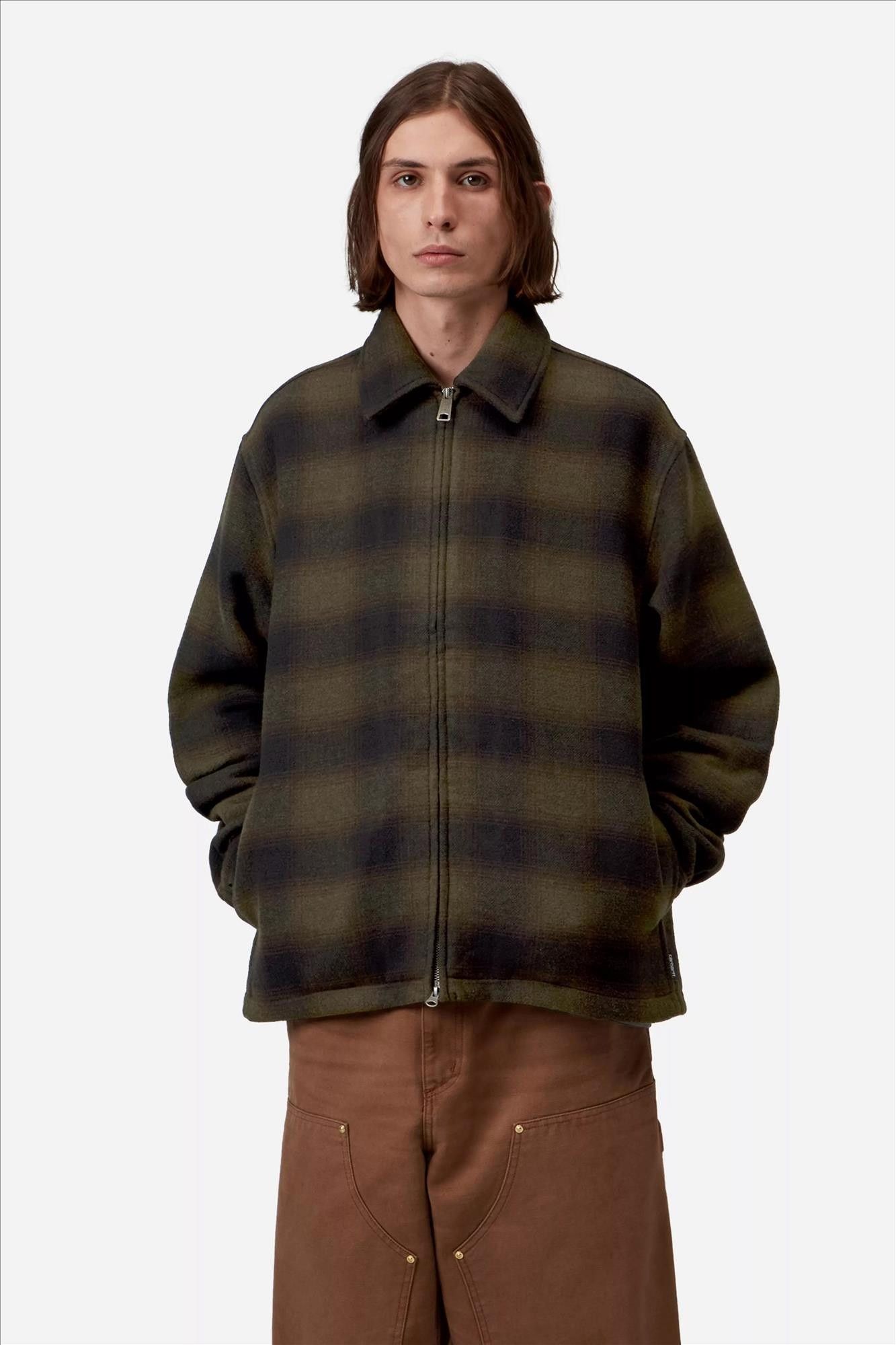 Carhartt WIP - Kaki-Donkerblauwe Alton jas