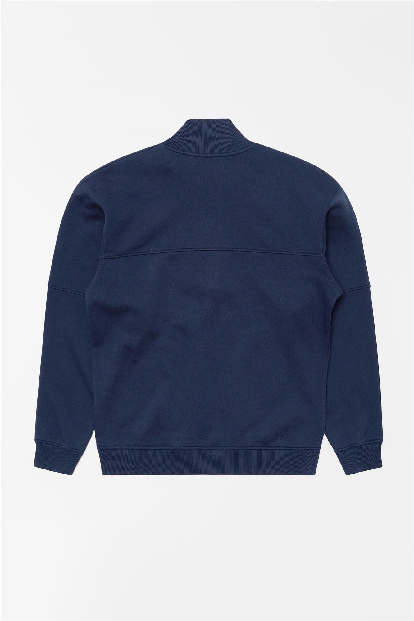 Edwin - Donkerblauwe Koji Half Zip sweater