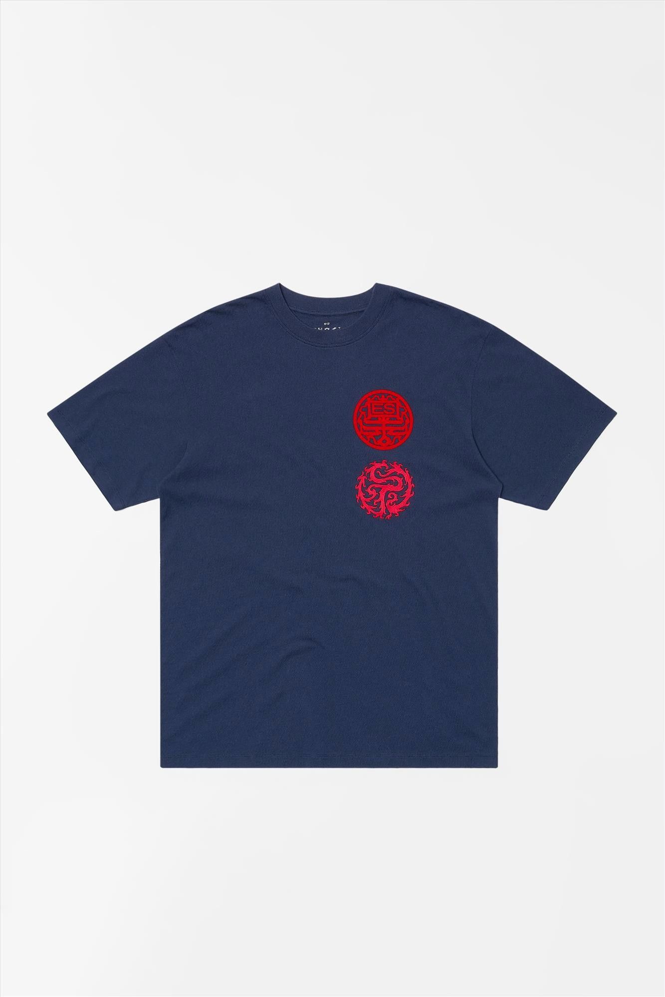 Edwin - Donkerblauwe Hibiki T-shirt