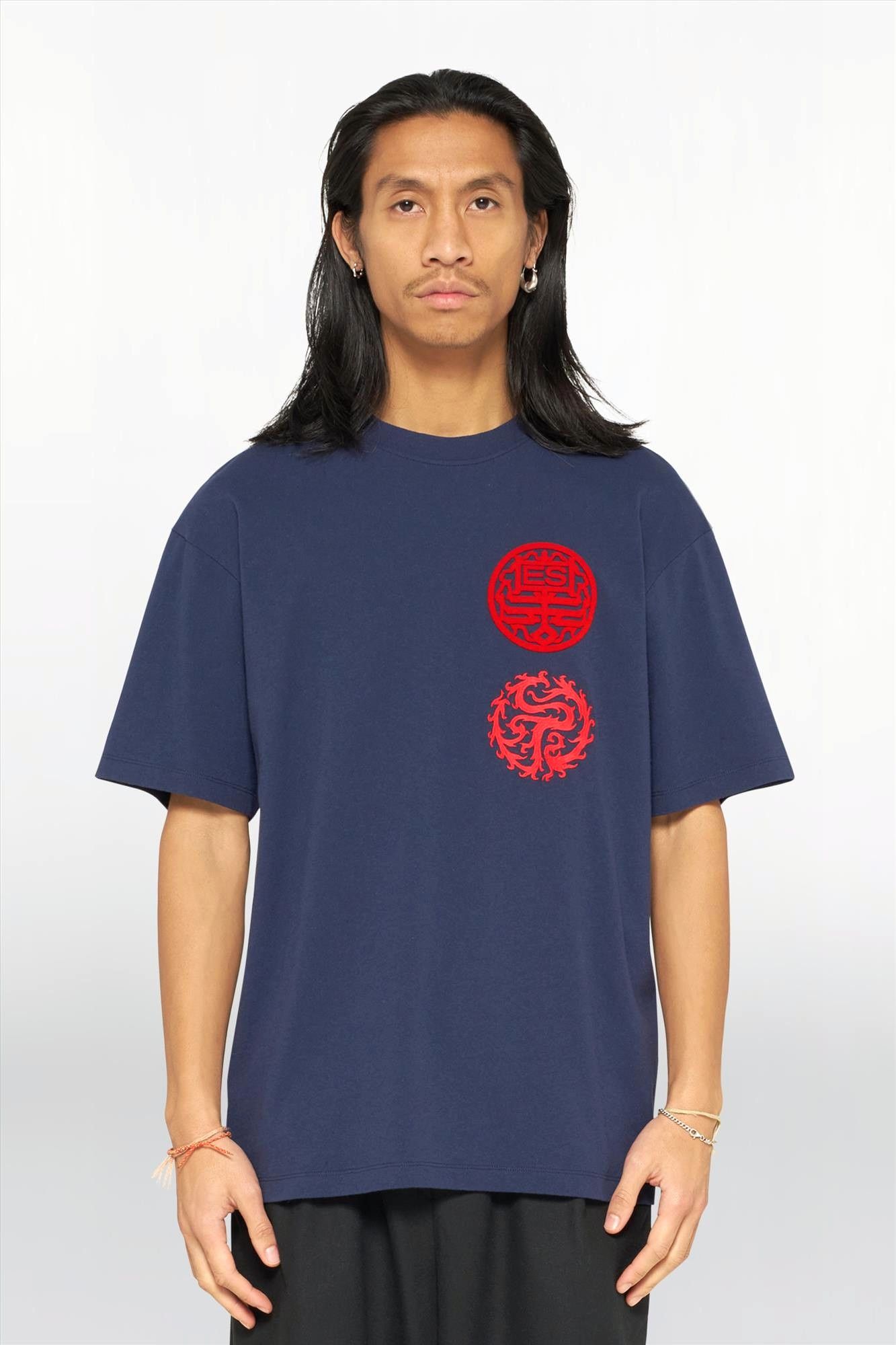 Edwin - Donkerblauwe Hibiki T-shirt